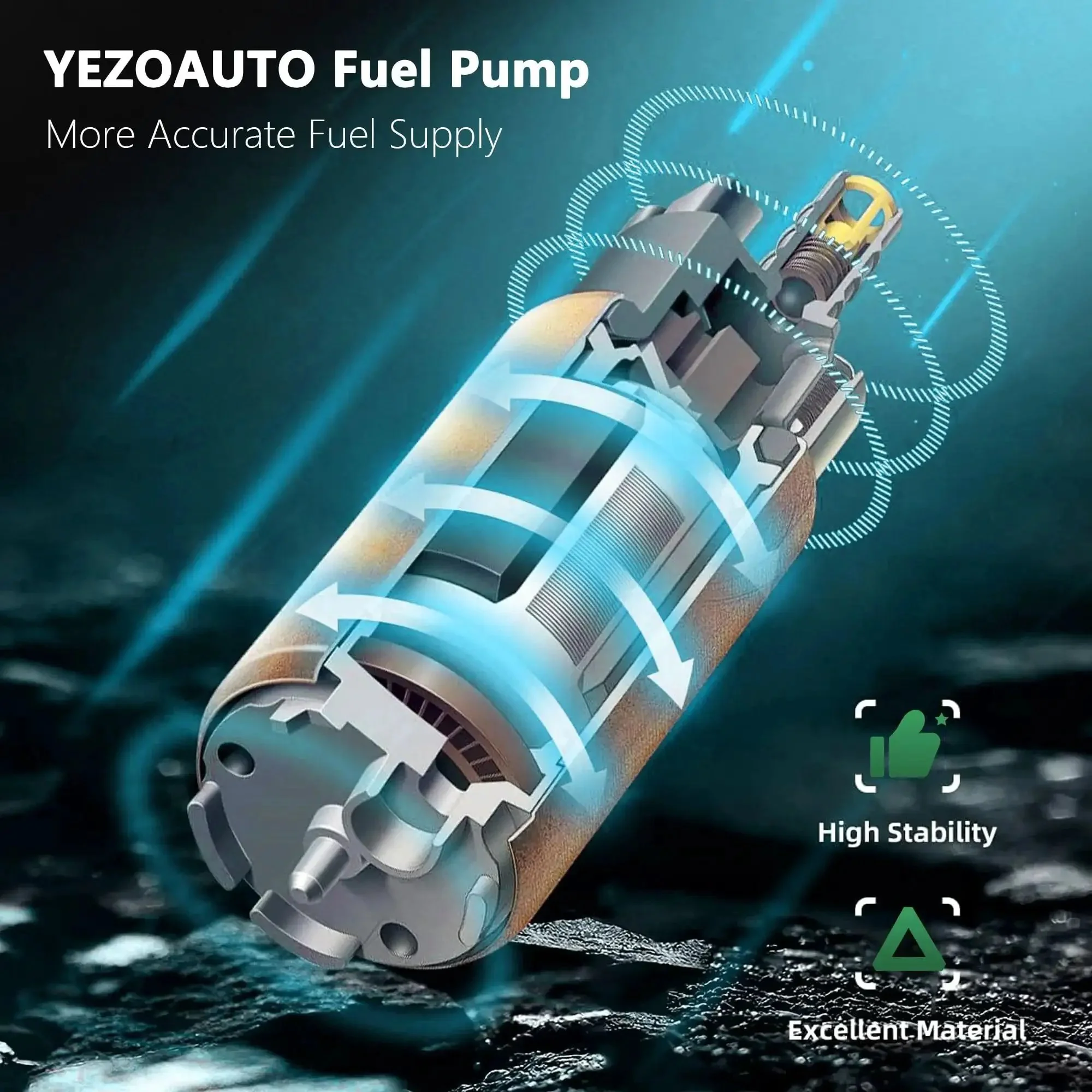 Inline Electric Fuel Pump And Install Kit For Chrysler Crossfire And Mercedes Benz C230 C43 E320 E420 S320 C36 CL500 CL55 CL600 CLK430 Drop-In Replacement Includes Pump And Install Kit Interchange Numbers E8289 FE0030 FE0346 F4290 SP1721 P72253 - Image 4