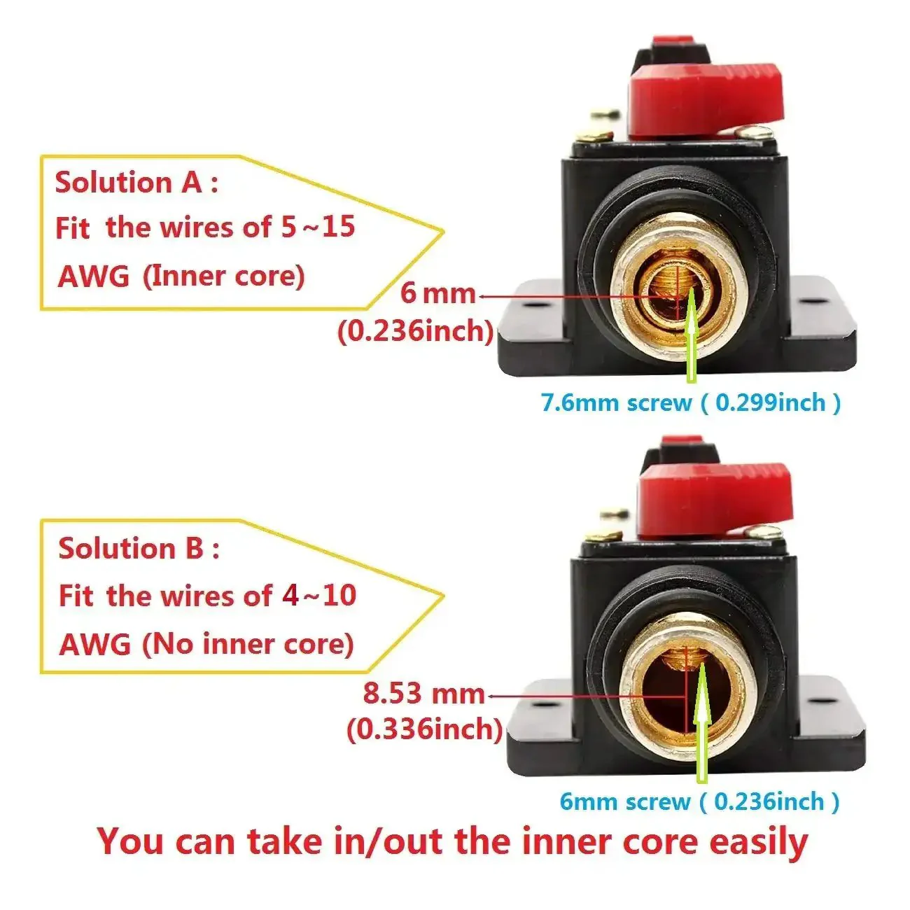 Inline Fuse Holder With Resettable Circuit Breaker For Car Audio Protection, 12V 24V DC, Push Button Reset, Kill Switch Ready, Stop Overcurrent And Audio System Overload, Durable Ride Ready Power Safety Gear - Image 3