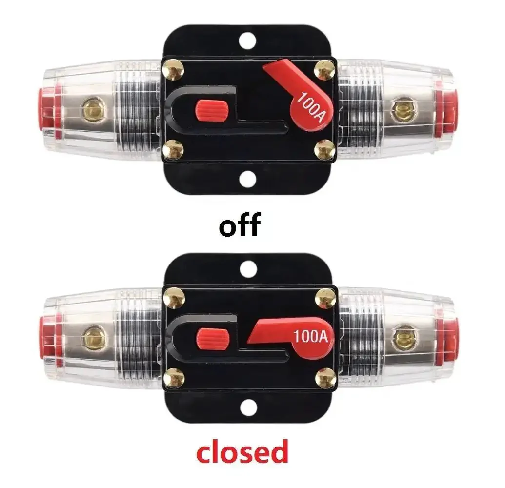 Inline Fuse Holder With Resettable Circuit Breaker For Car Audio Protection, 12V 24V DC, Push Button Reset, Kill Switch Ready, Stop Overcurrent And Audio System Overload, Durable Ride Ready Power Safety Gear - Image 4