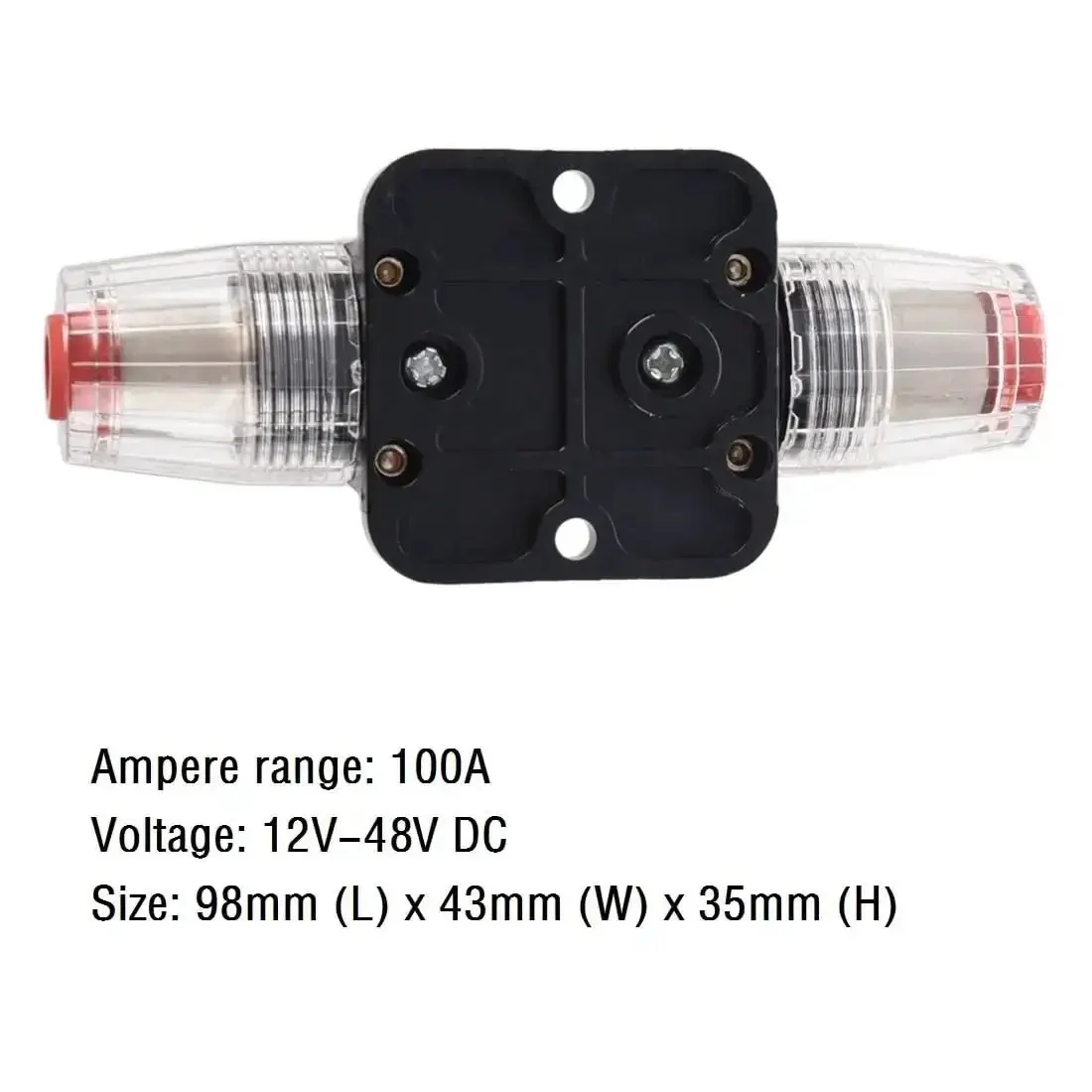 Inline Fuse Holder With Resettable Circuit Breaker For Car Audio Protection, 12V 24V DC, Push Button Reset, Kill Switch Ready, Stop Overcurrent And Audio System Overload, Durable Ride Ready Power Safety Gear - Image 7