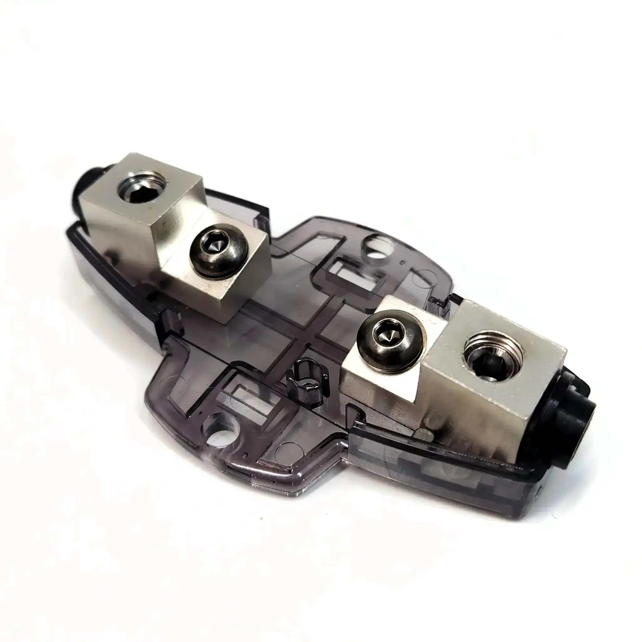 Inline Mini ANL Fuse Holder With Fuse For 4 Or 8 Gauge Power Wire Waterproof Inline Mount Compact 3.5 Inch Design Supports 30-150 Amp Fuses Easy Exposed Base Mounting For Car Audio Power Install - Image 2