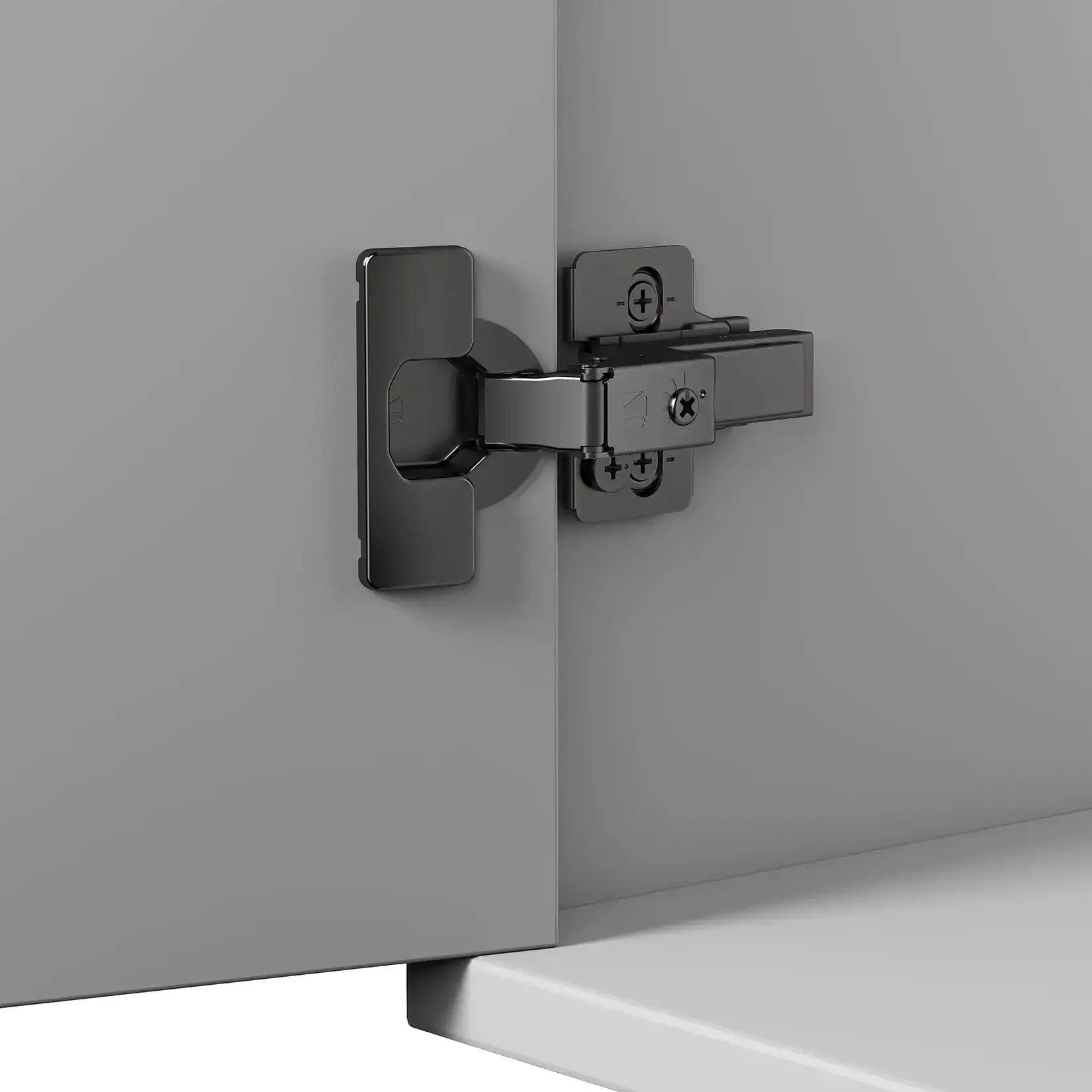 Inset Soft Close Cabinet Hinges for Frameless Kitchens, 4 Pack Self Closing Concealed Hinges with 110 Degree Opening, 4D Adjustment for Height, Side, Depth and Speed Control, Great Upgrade for Cabinet Doors and Drawers