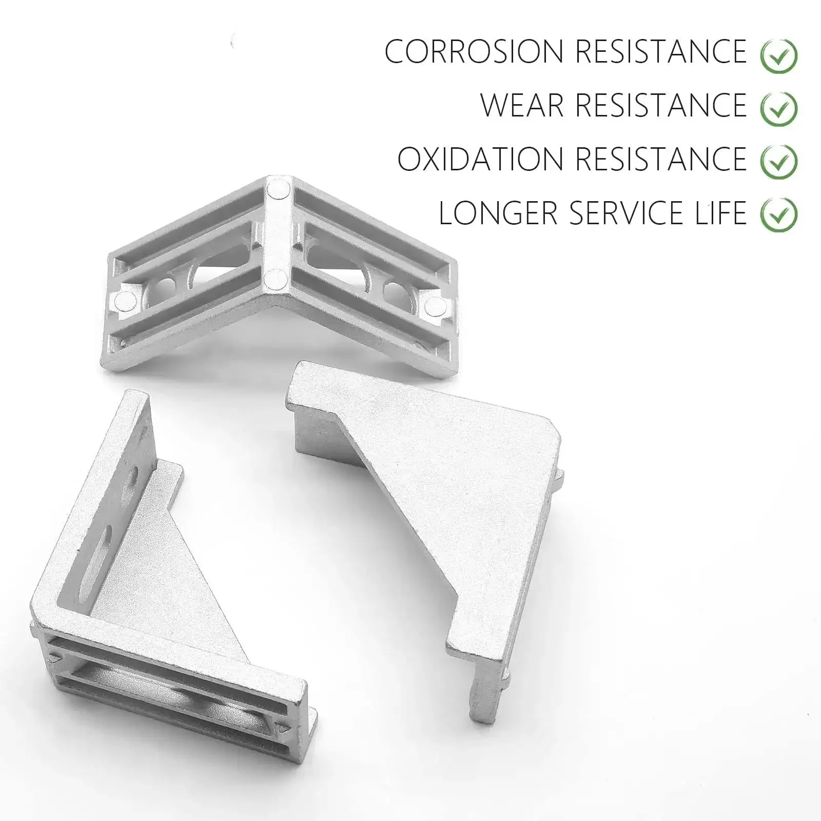 Inside Corner Bracket Gusset For 3030 Aluminum Extrusion, L Bracket Connector For 3060 Series Profiles, 8Mm Slot, 90 Degree Corner Plate, Silver Aluminum Alloy, Beefy DIY Ready Build - Image 5