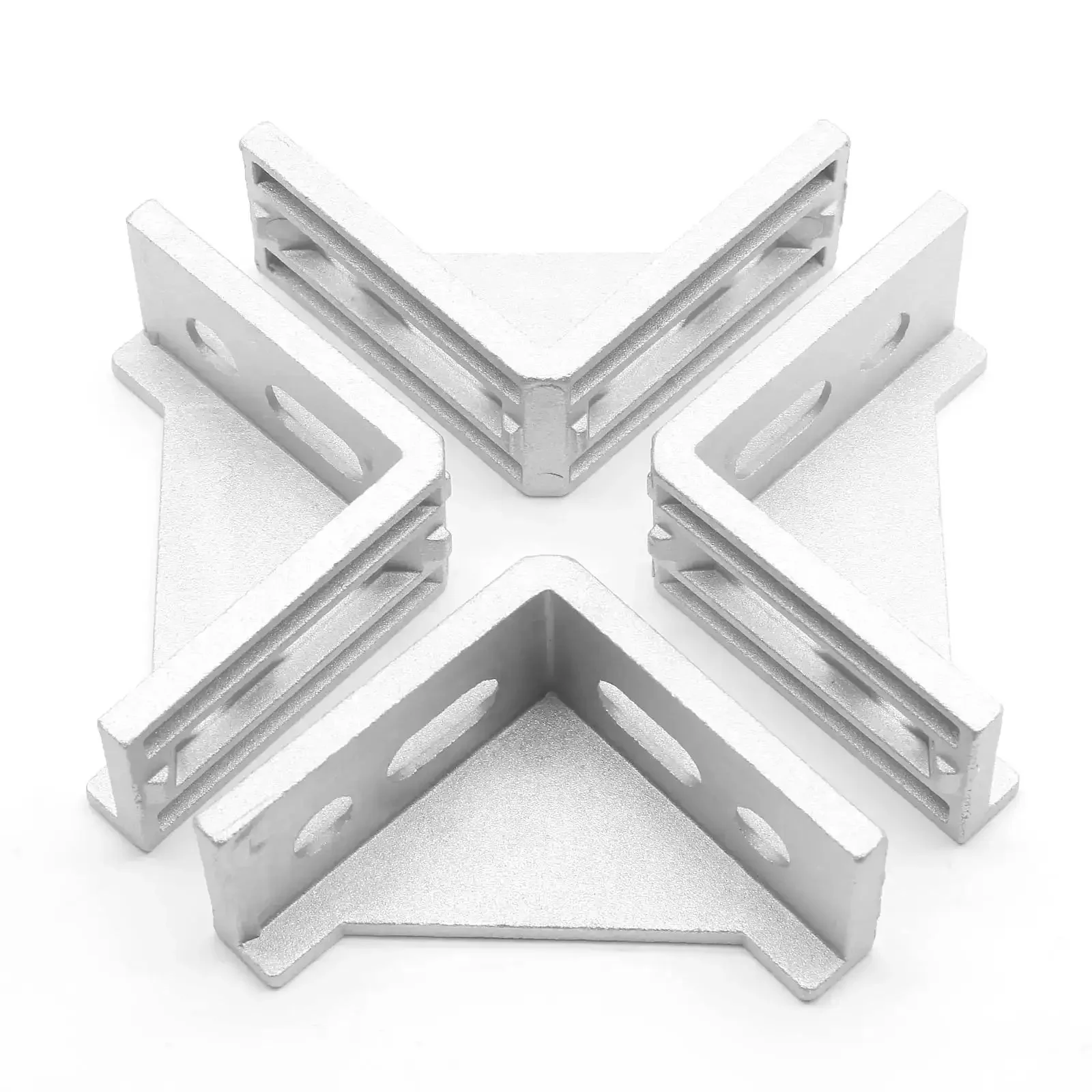 Inside Corner Bracket Gusset For 3030 Aluminum Extrusion, L Bracket Connector For 3060 Series Profiles, 8Mm Slot, 90 Degree Corner Plate, Silver Aluminum Alloy, Beefy DIY Ready Build - Image 6