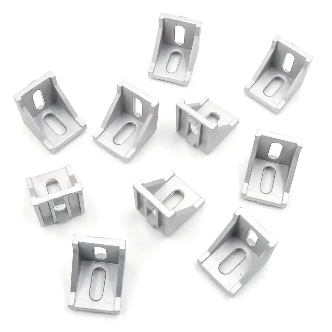 Inside Corner Bracket Gusset for 4040 Aluminum Extrusion with 8mm Slot, 20 Pcs Pack, Perfect Joint Plate for Industrial Aluminum Frames, 3D Printers, CNC Routers, and Robotics, 40x40x35 mm - Image 3