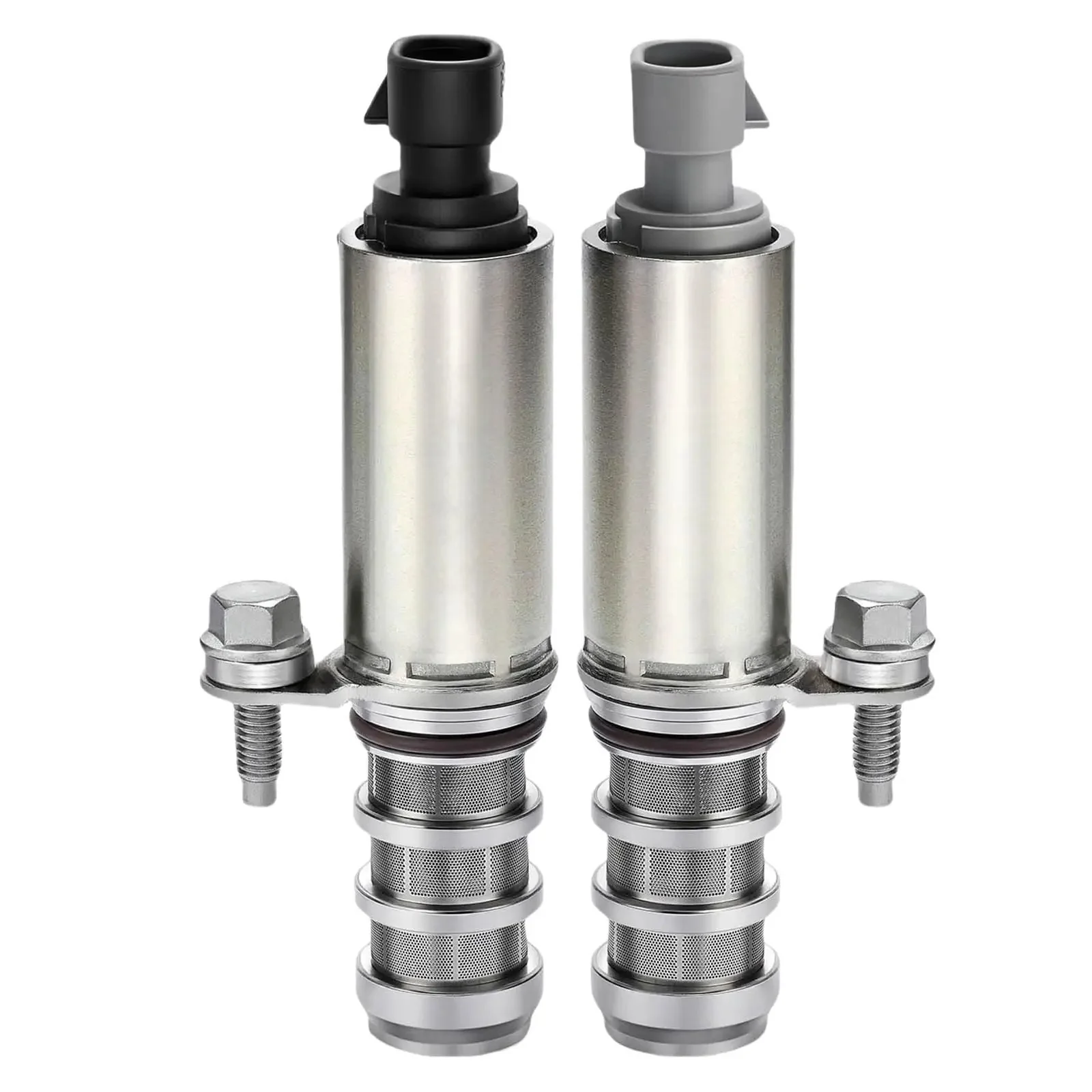 Intake And Exhaust Camshaft Position Actuator Solenoid Valve VVT Oil Control Kit All In One Replacement For Chevy Saturn Pontiac Buick Saab GMC 2.0L 2.2L 2.4L Replaces 12655421 12655420