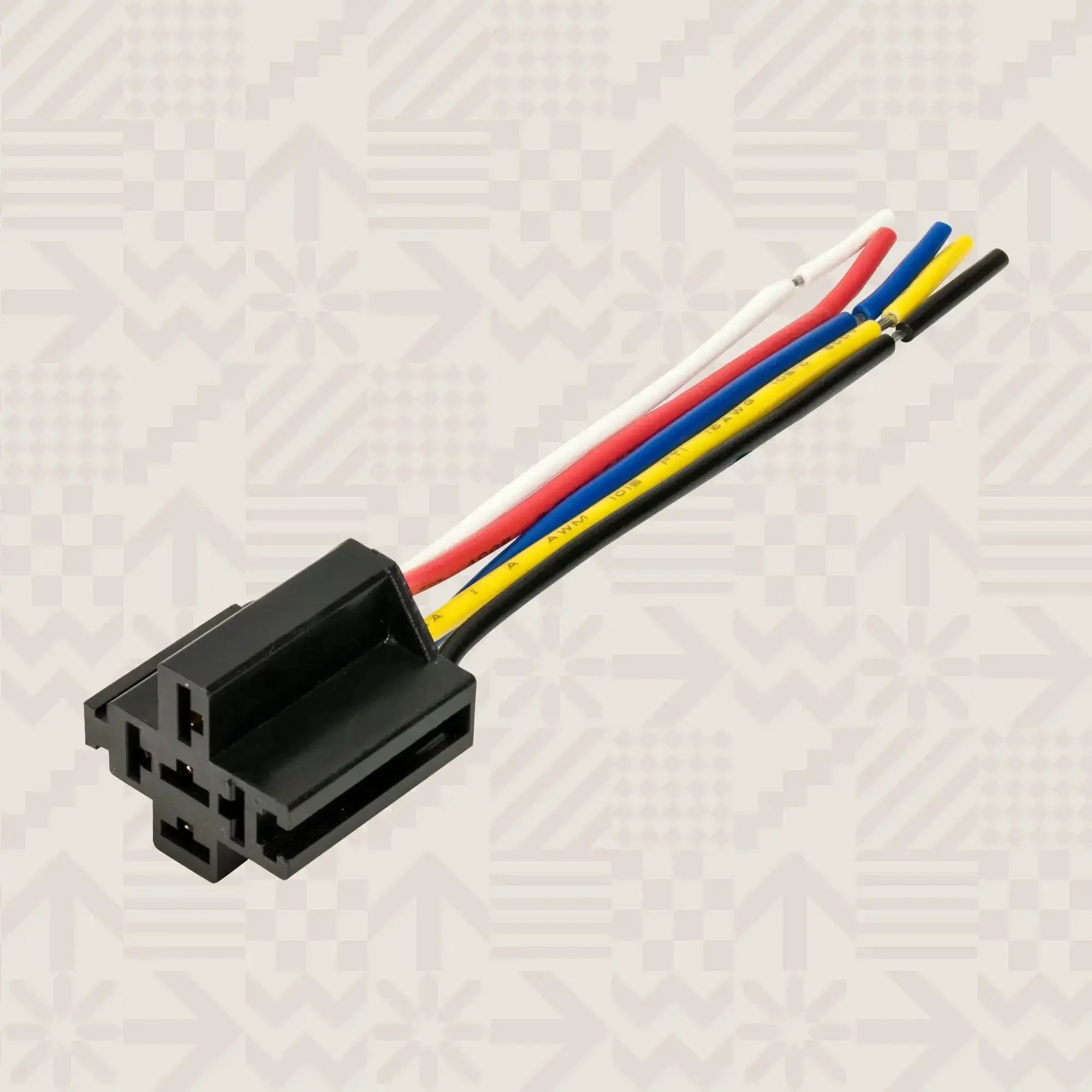 Interlocking Relay Socket Harness Base Kit For 12V DC 5 Pin SPDT Relays With 14 AWG Main Wires And 6 Inch Prewired Pigtails Bosch Style 10 Pack Built For Easy Cable Management And Heavy Duty Wiring - Image 7
