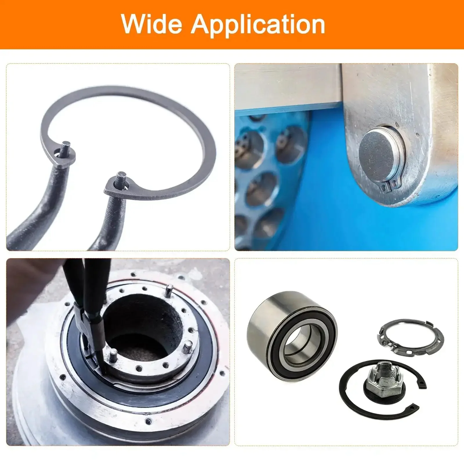 Internal Retaining Ring Circlip All In One Assortment Set 280 Pcs 65Mn Steel Snap Rings In 10 Sizes M8 M10 M12 M14 M16 M18 M20 M22 M24 M26 For Durable Quick Assembly And Flexible Repairs In Auto And Machinery Projects - Image 3