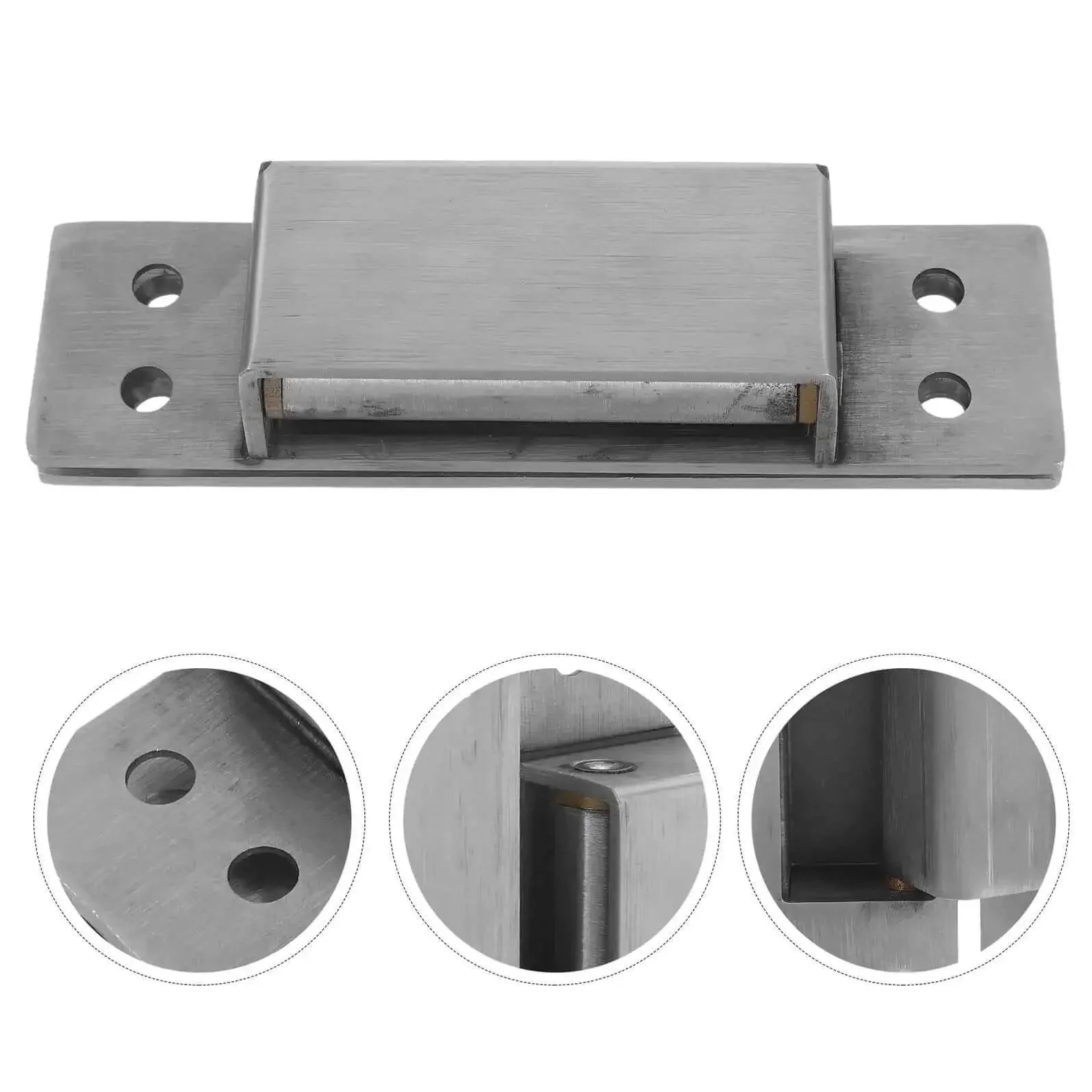 Invisible Concealed Cabinet Door Hinges For Hidden Closets And Bookcases Heavy Duty 5 Inch Square Steel Hinged Hardware Quiet Adjustable Pivot For Secret Doors And Cabinets - Image 2