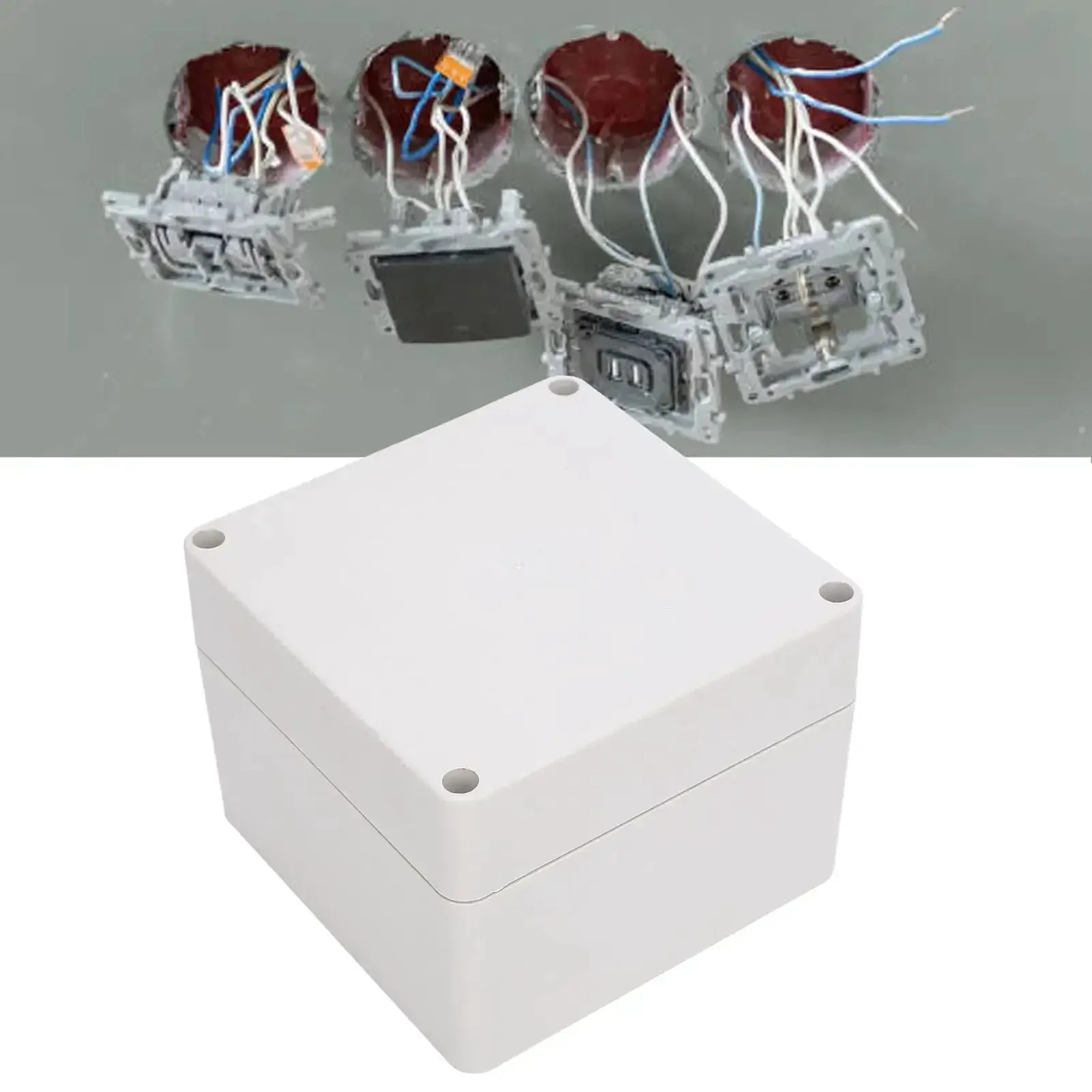 IP65 Waterproof ABS Electrical Enclosure Box 120x120x90mm Rustproof Junction Box With Concealed Mounting Holes For Control Panels Solar Power Systems Cameras And All Weather Outdoor Projects - Image 5