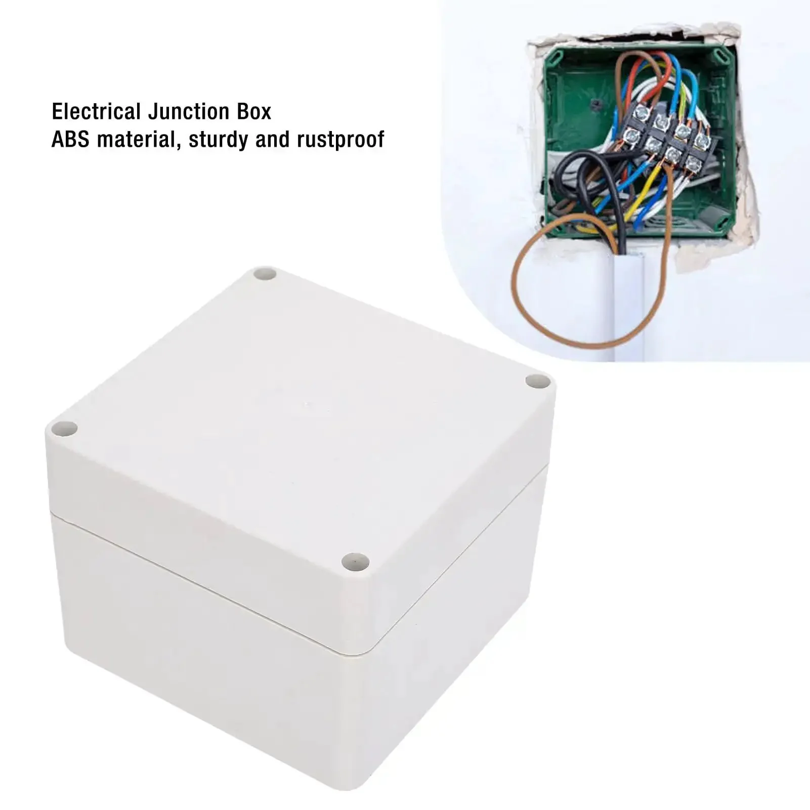 IP65 Waterproof ABS Plastic Enclosure For Electrical Junction Boxes And Control Panels Indoor Outdoor Weatherproof Housing Built To Last With Sealed Gasket And Embedded Metal Mounting Holes Durable Corrosion Resistant Box For Harsh Environments - Image 3
