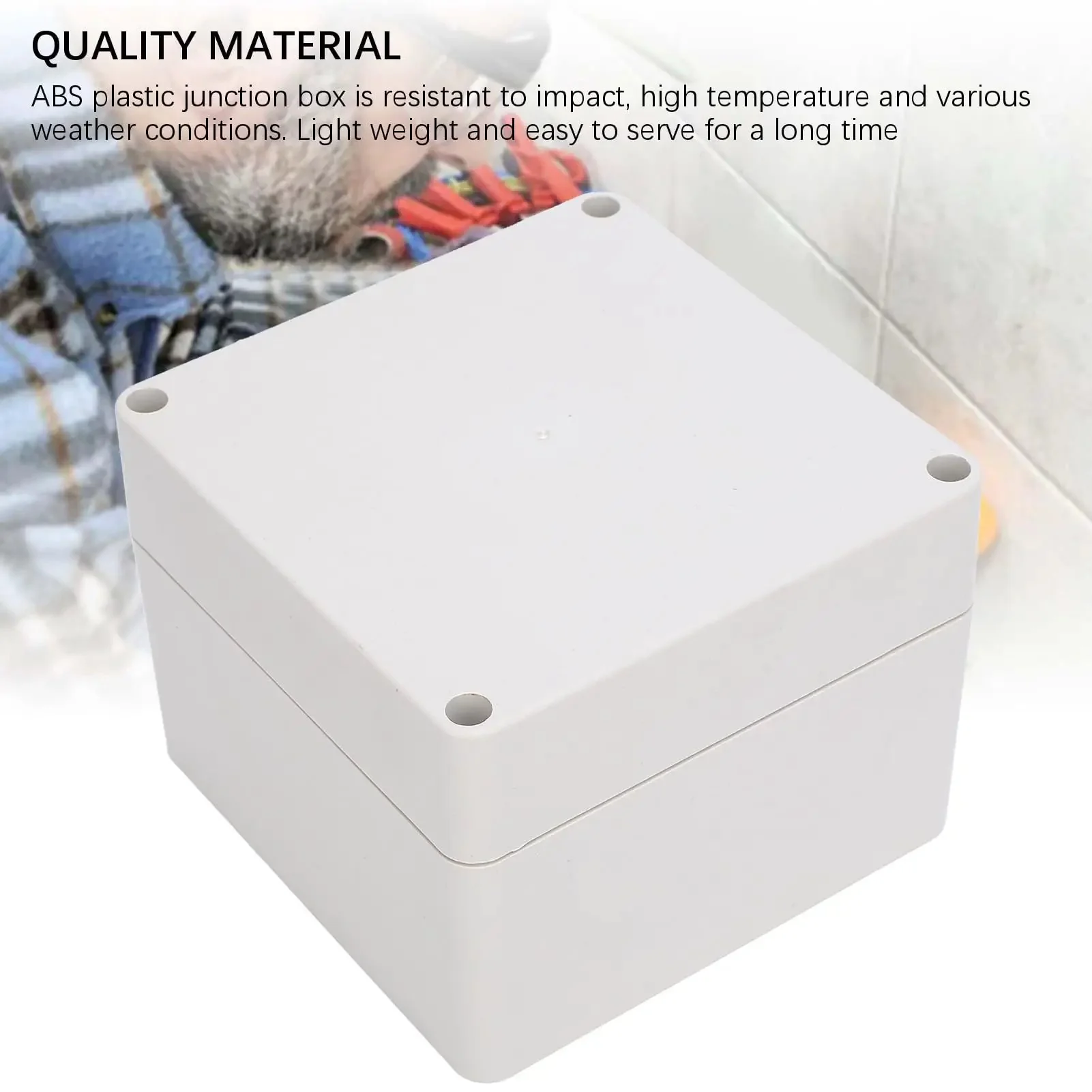 IP65 Waterproof ABS Plastic Enclosure For Electrical Junction Boxes And Control Panels Indoor Outdoor Weatherproof Housing Built To Last With Sealed Gasket And Embedded Metal Mounting Holes Durable Corrosion Resistant Box For Harsh Environments - Image 5