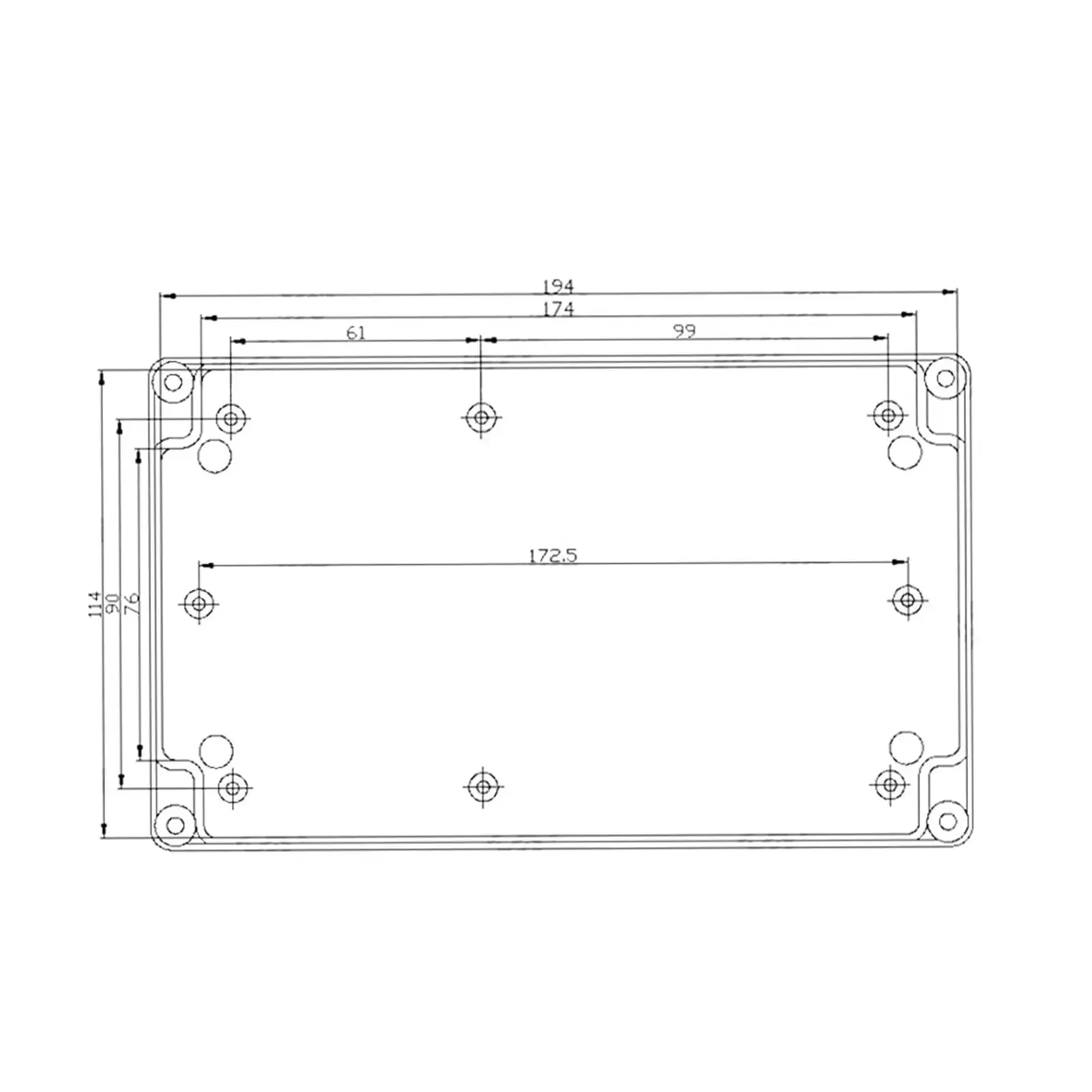 IP65 Waterproof ABS Plastic Project Box Power Control Enclosure 200x120x56mm Built For Tough Jobs Weatherproof Junction Case For Electrical Wiring And Cable Protection - Image 3