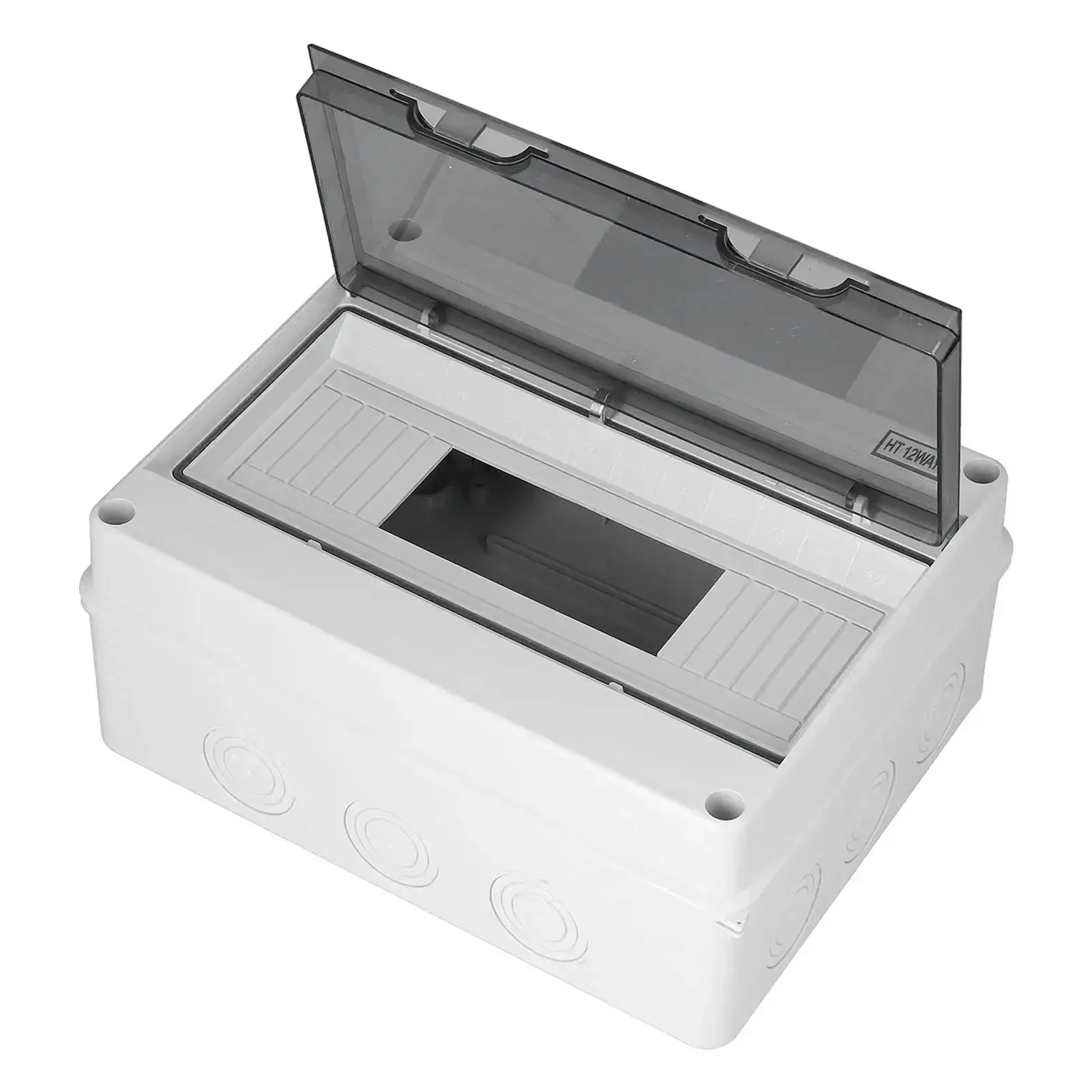IP65 Waterproof Distribution Box With Transparent Cover For Easy Visual Inspections Of Power Distribution And Electrical Control Panels, Tough Anticorrosion ABS Plastic Enclosure For Safe Junctions, No-Fuss, Built To Last - Image 3