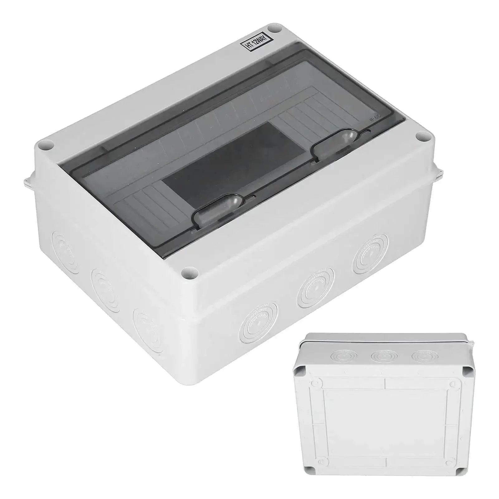 IP65 Waterproof Distribution Box With Transparent Cover For Easy Visual Inspections Of Power Distribution And Electrical Control Panels, Tough Anticorrosion ABS Plastic Enclosure For Safe Junctions, No-Fuss, Built To Last - Image 5