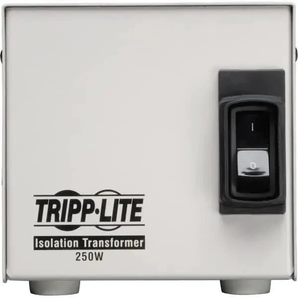 Isolation Transformer 250W With Faraday Shield And Surge Protection 120V 2 Outlets 6 Foot Cord Medical Grade Noise Filtering Heavy Duty All Metal Housing Wall Mount Or Upright TAA GSA Compliant - Image 3