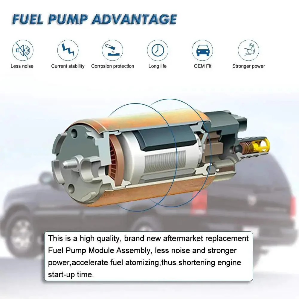 Jeep Liberty Fuel Pump Assembly With Sending Unit For 2002 2003 L4 2.4L V6 3.7L Replace E7162M Drop In Ready OE Grade Quality Fit And Easy Install For A Dependable Fuel Delivery Upgrade - Image 3