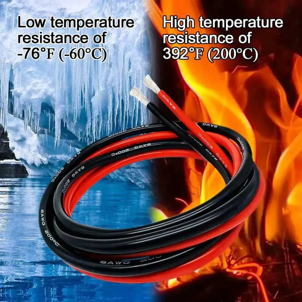 Jump Start Cables For Cars With A No Brainer Adapter That Lets You Use 20V Tool Batteries, 8 AWG Silicone Booster Cords, 2 Ft Automotive Jump Cables For Cordless Battery Jump Starting, Heat Resistant Up To 392F - Image 6
