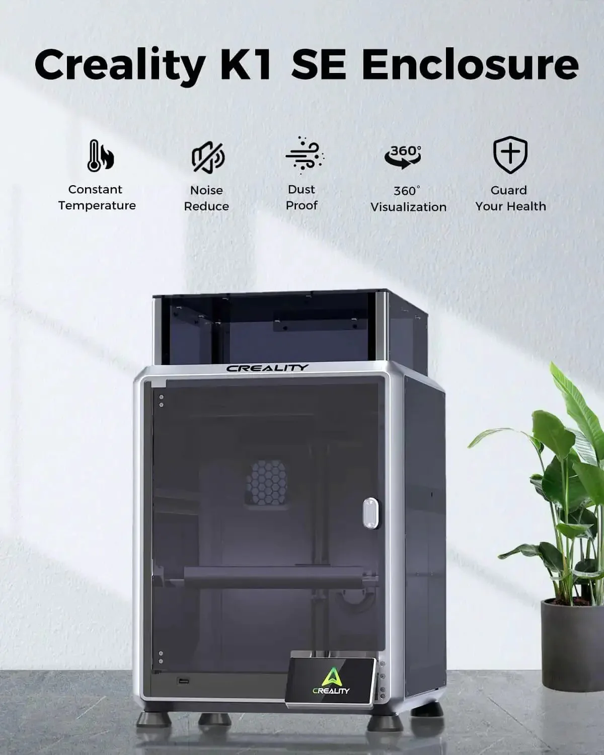 K1 SE Enclosure Pro Grade 360 Degree View With Constant Temperature For 3D Printing, Dustproof And Noise Reduction, Optimizes Printing Environment, Fits K1 SE And K2 SE Printers - Image 9