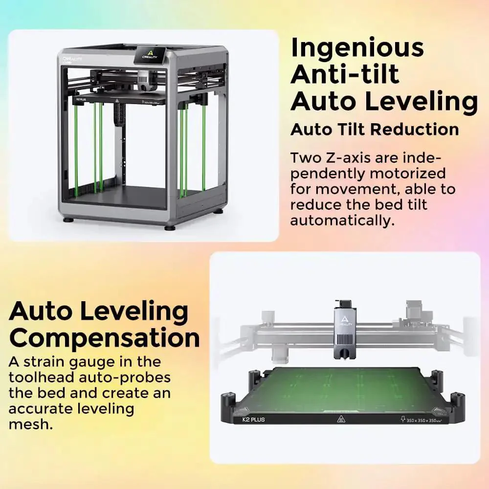 K2 Plus Combo 3D Printer With CFS Multi Color Printing Up To 16 Colors, Lightning Fast 600mm Per Second Speed, Step Servo Motor System, 350C Direct Drive Extruder, 13.78 Inch Cube Build Volume For Big Pro Projects - Image 7