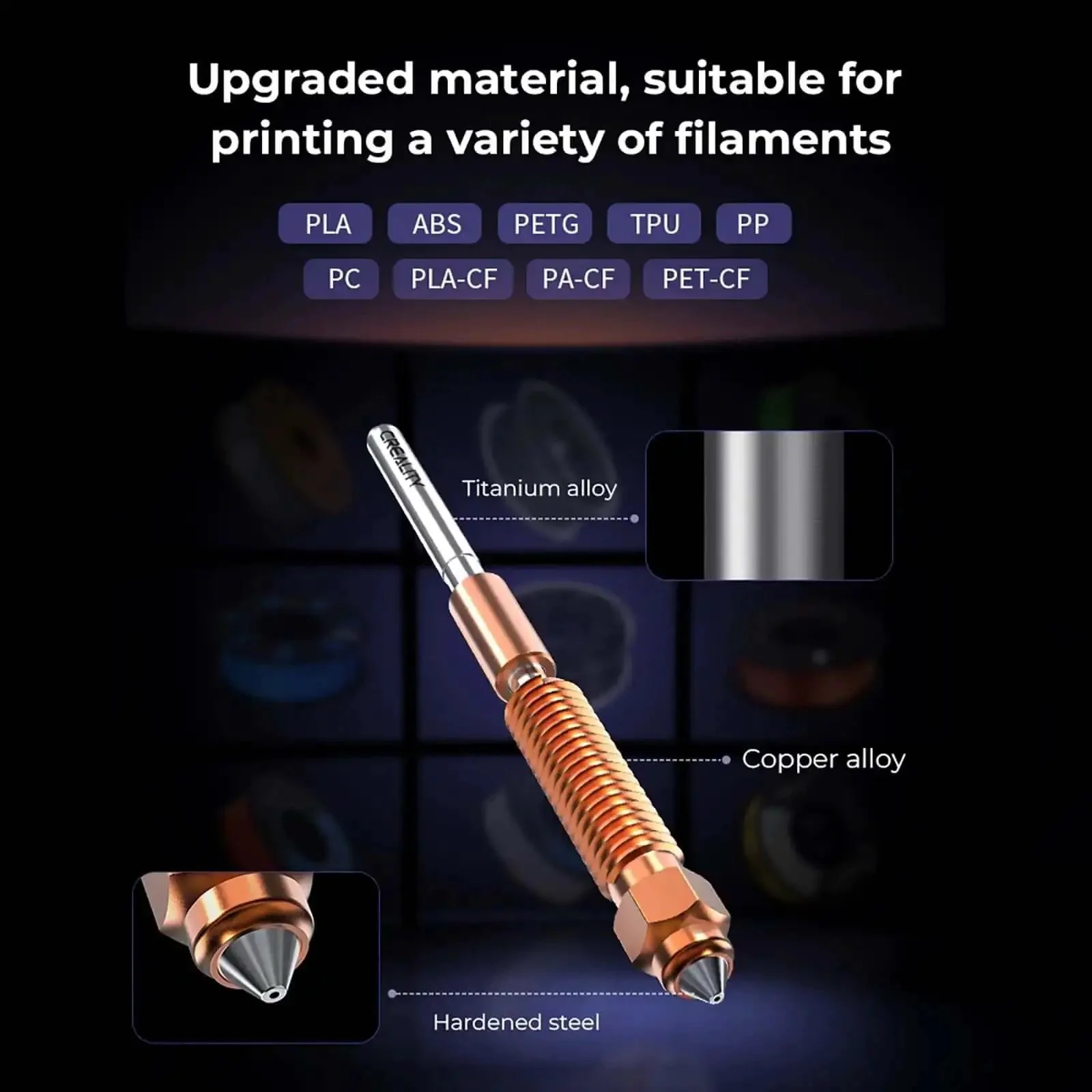 K2 Series Extruder And Nozzle Upgrade Kit For K2 Pro And K2 Plus 3D Printers With 0.4mm Quick Swap Nozzle, Wrench, Silicone Socks, And Dual Gears Extrusion Kit For Smoother, Faster Prints - Image 5