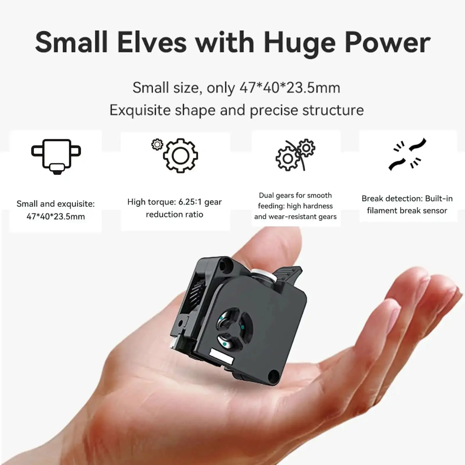 K2 Series Extruder And Nozzle Upgrade Kit For K2 Pro And K2 Plus 3D Printers With 0.4mm Quick Swap Nozzle, Wrench, Silicone Socks, And Dual Gears Extrusion Kit For Smoother, Faster Prints - Image 8