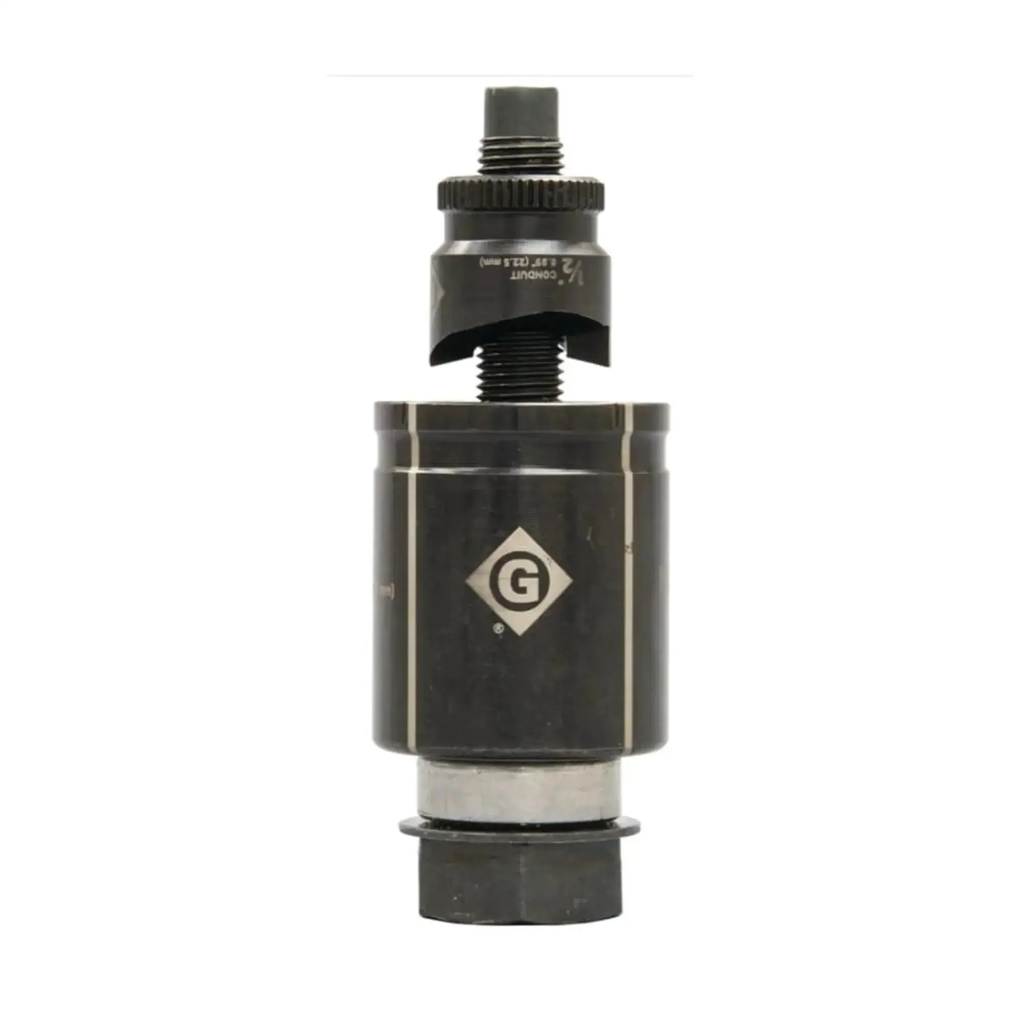 K3BB-3/4 3/4 Inch Conduit Size Standard Round Manual Knockout Set Replaces 72BB With Knurled Edge Punch Laser Markings Alignment Guides Die And Punch Made In USA Use With KRW-1 Ratchet Wrench