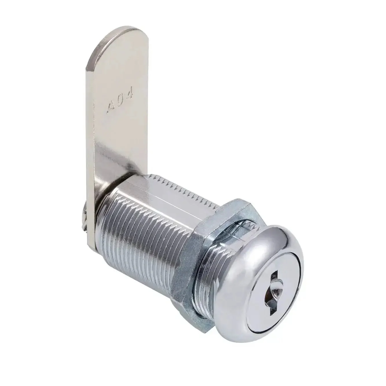 Keyed Alike Cabinet Cam Locks For Tool Boxes, RV Compartments, Mailboxes And Vending Machines, 1 1/8 Inch Cylinder, Chrome Finish, Fits 7/8 Inch Max Panel Thickness, Includes 3 Cams And 2 Keys - Image 6
