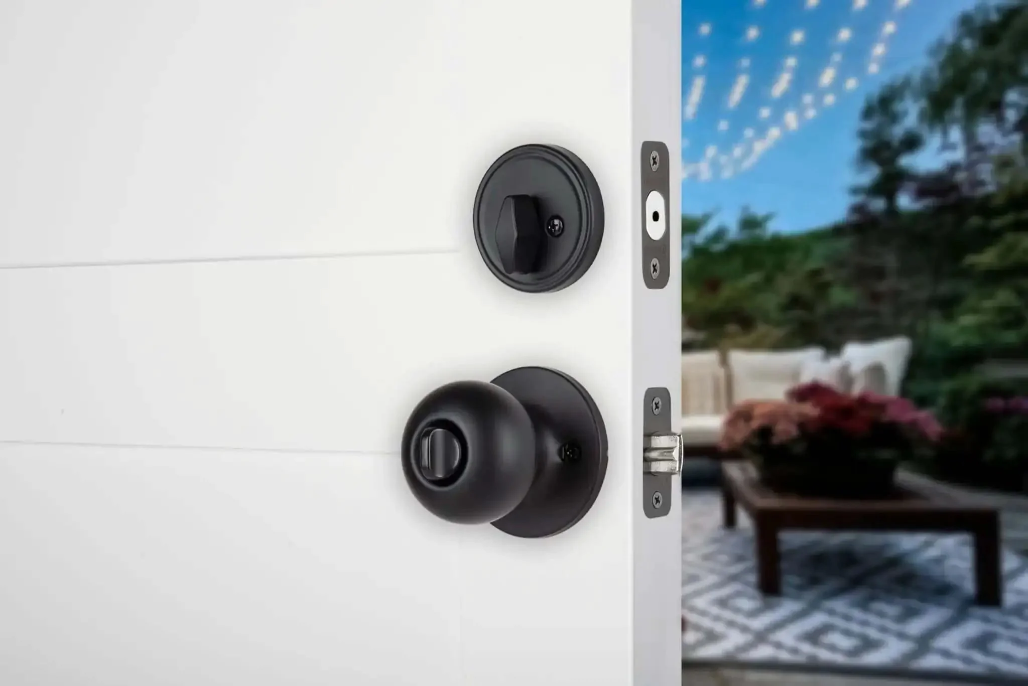 Keyed Entry Door Knob And Deadbolt Combo 3 Pack Matte Black No Brainer Install With Keyed Alike Lock Set For Front Back And Side Exterior Doors Pick Resistant Heavy Duty Security - Image 5