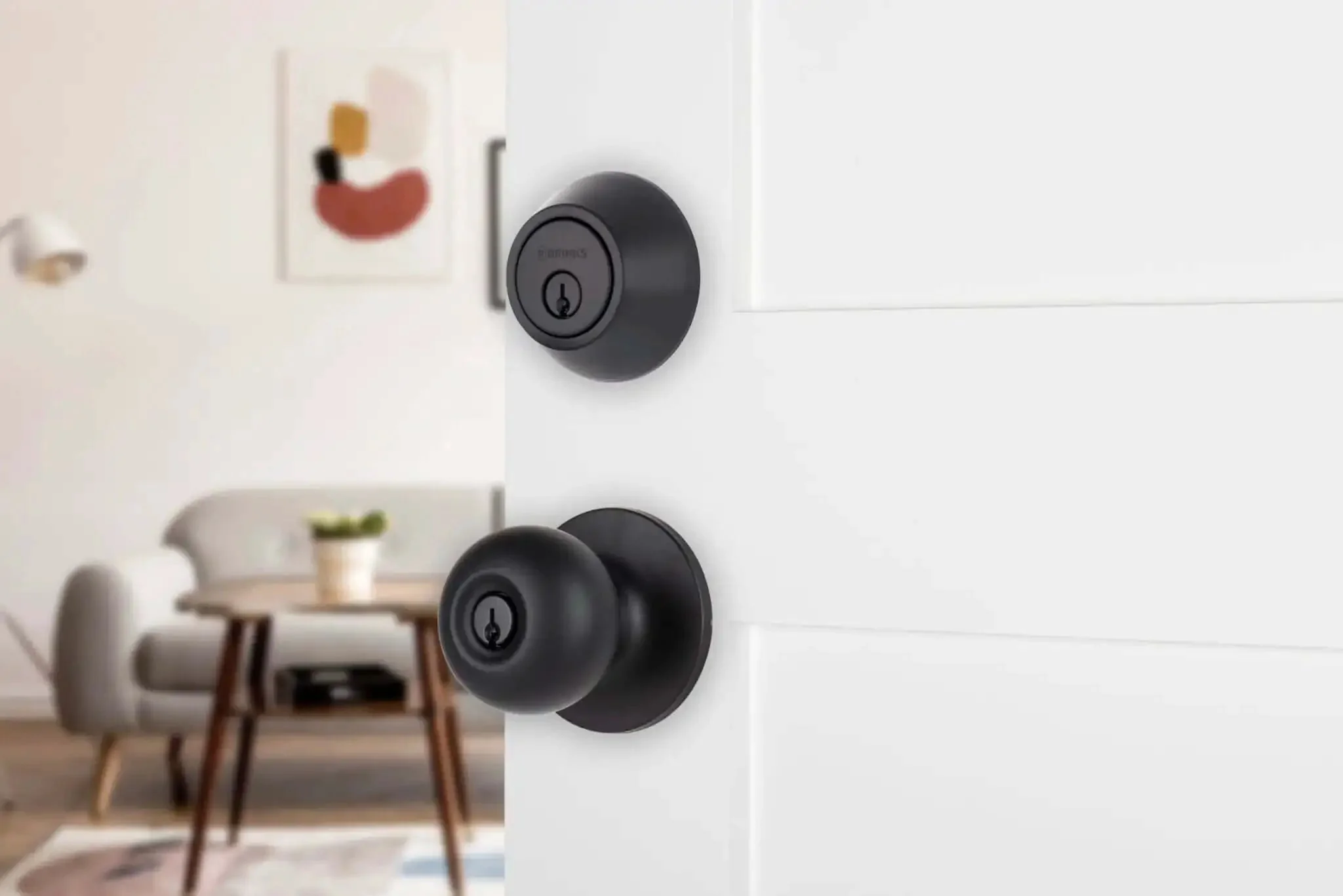 Keyed Entry Door Knob And Deadbolt Combo 3 Pack Matte Black No Brainer Install With Keyed Alike Lock Set For Front Back And Side Exterior Doors Pick Resistant Heavy Duty Security - Image 6