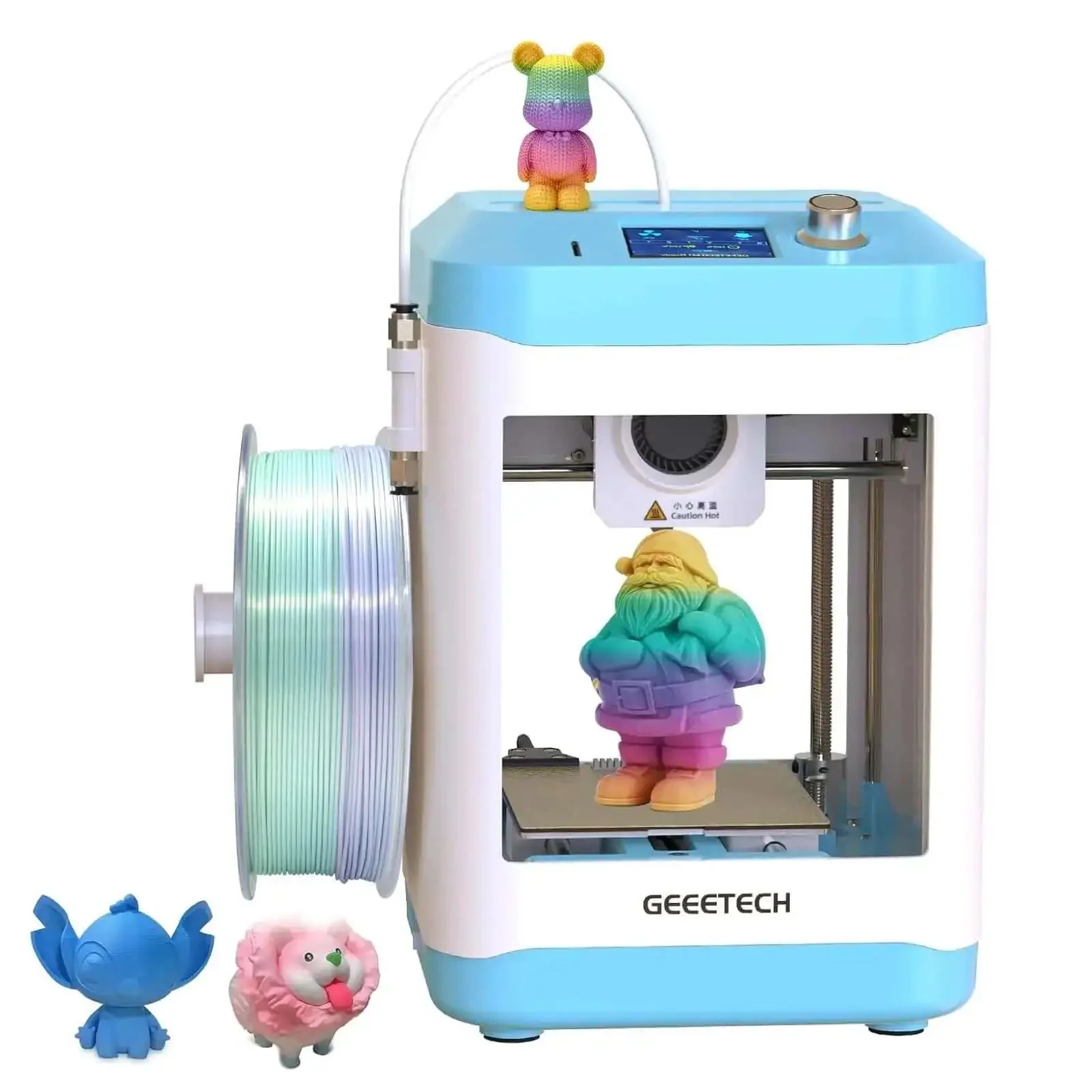 Kid Friendly 3D Printer For Beginners With Auto Leveling And Open Source Fast Printing Up To 250 mm Per Second Fully Assembled Direct Drive Extruder Great For Home And School Print Area 3.94 By 4.33 By 3.94 Inches