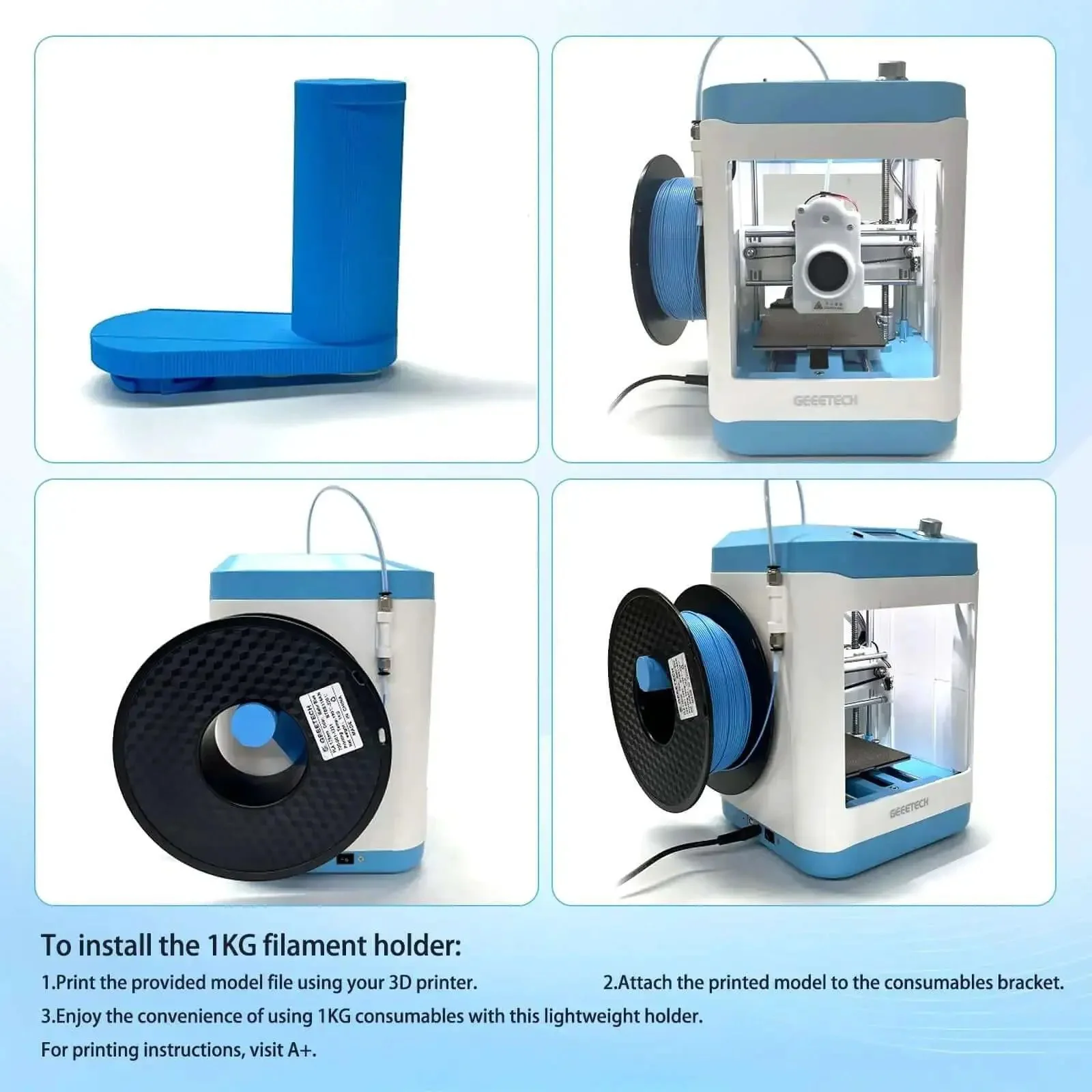 Kid Friendly 3D Printer For Beginners With Auto Leveling And Open Source Fast Printing Up To 250 mm Per Second Fully Assembled Direct Drive Extruder Great For Home And School Print Area 3.94 By 4.33 By 3.94 Inches - Image 4