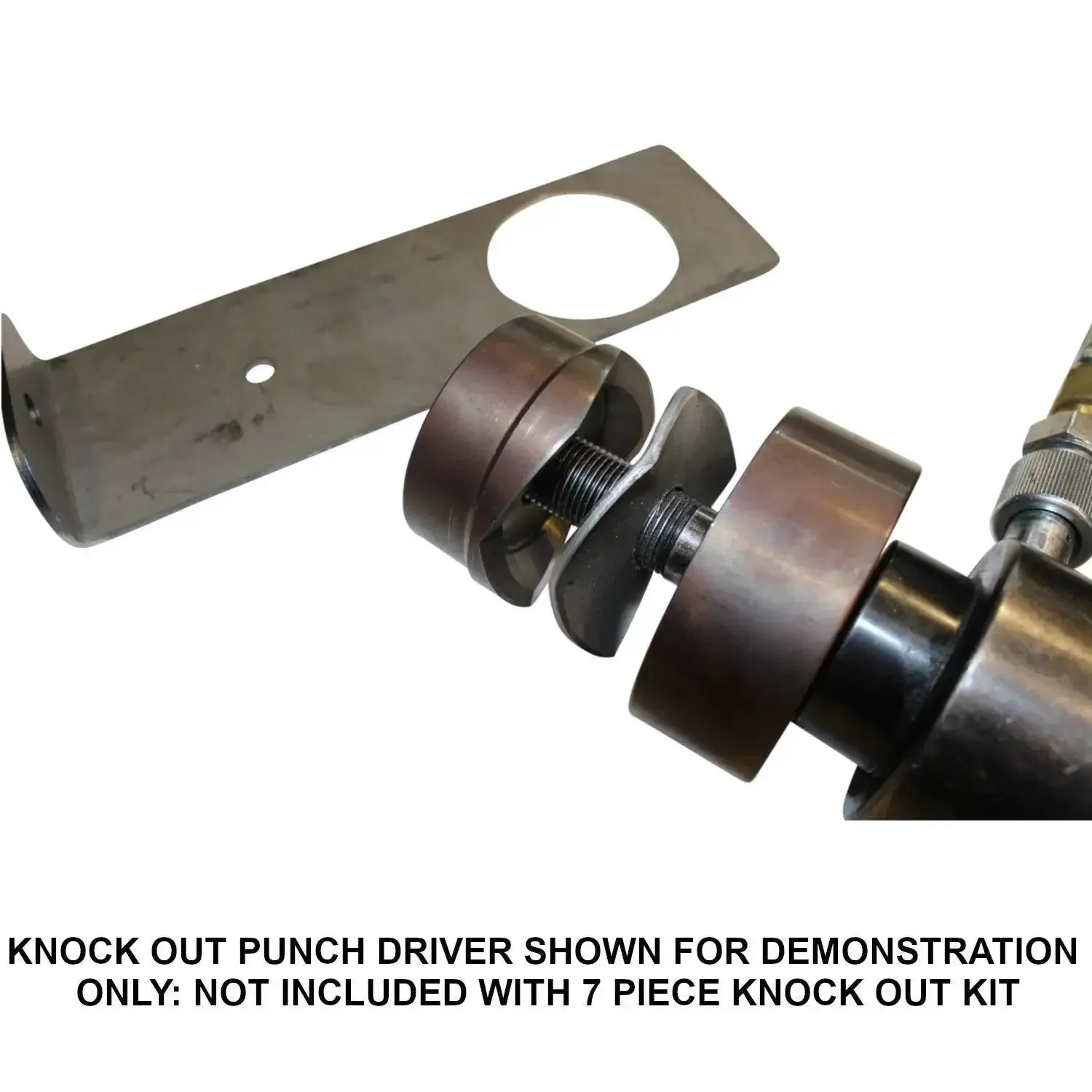 Knock Out Punch Set 7 Piece Tube Size Kit For Plate Steel Includes 3/4 1 1-1/4 1-1/2 1-3/4 2 2-1/2 Inch Punches CNC Machined 4130 Chrome Moly Heat Treated Made In USA Improves Speed Precision Quality For Hole Cutting - Image 6
