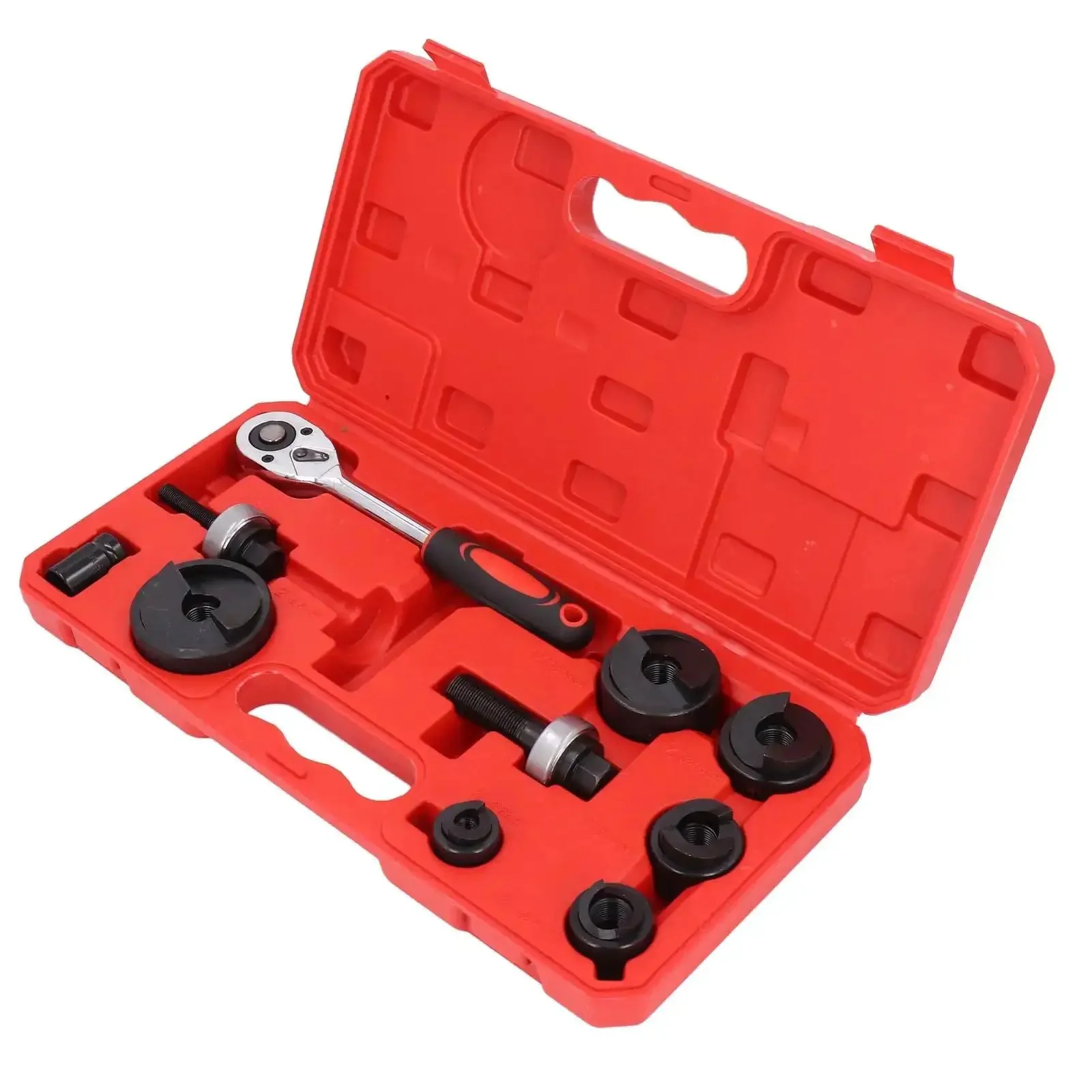 Knockout Punch Set With Six Sizes Manual Ratchet Hole Cutter Kit In Built Tough Metal Construction Multifunction Tool With Storage Box For Electrical Conduit And Metal Sheets And More Pro DIY Grade - Image 8