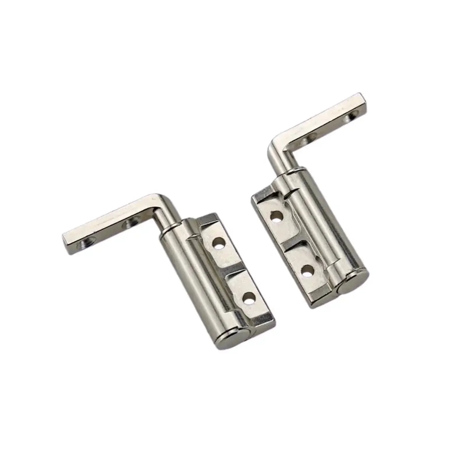 L Shaped Screw Damping Hinge With Free Stops Rotating Shaft And Adjustable Torque Load Bearing For Cabinets And Doors White Finish 1 Piece Easy Install Compatible With Various Frame Styles Durable Construction