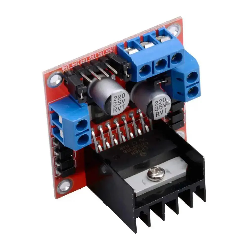 L298N Motor Drive Controller Board Module Dual H Bridge For Arduino Projects Plug And Play DIY Friendly Powers Two DC Motors Or One Two Phase Stepper Motor Or One Four Phase Stepper Motor With Stable Logic Supply And Easy High Performance Control - Image 3