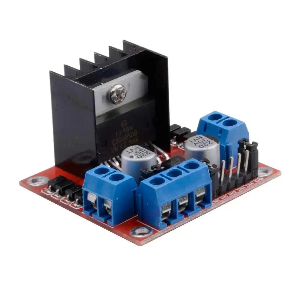 L298N Motor Drive Controller Board Module Dual H Bridge For Arduino Projects Plug And Play DIY Friendly Powers Two DC Motors Or One Two Phase Stepper Motor Or One Four Phase Stepper Motor With Stable Logic Supply And Easy High Performance Control - Image 5