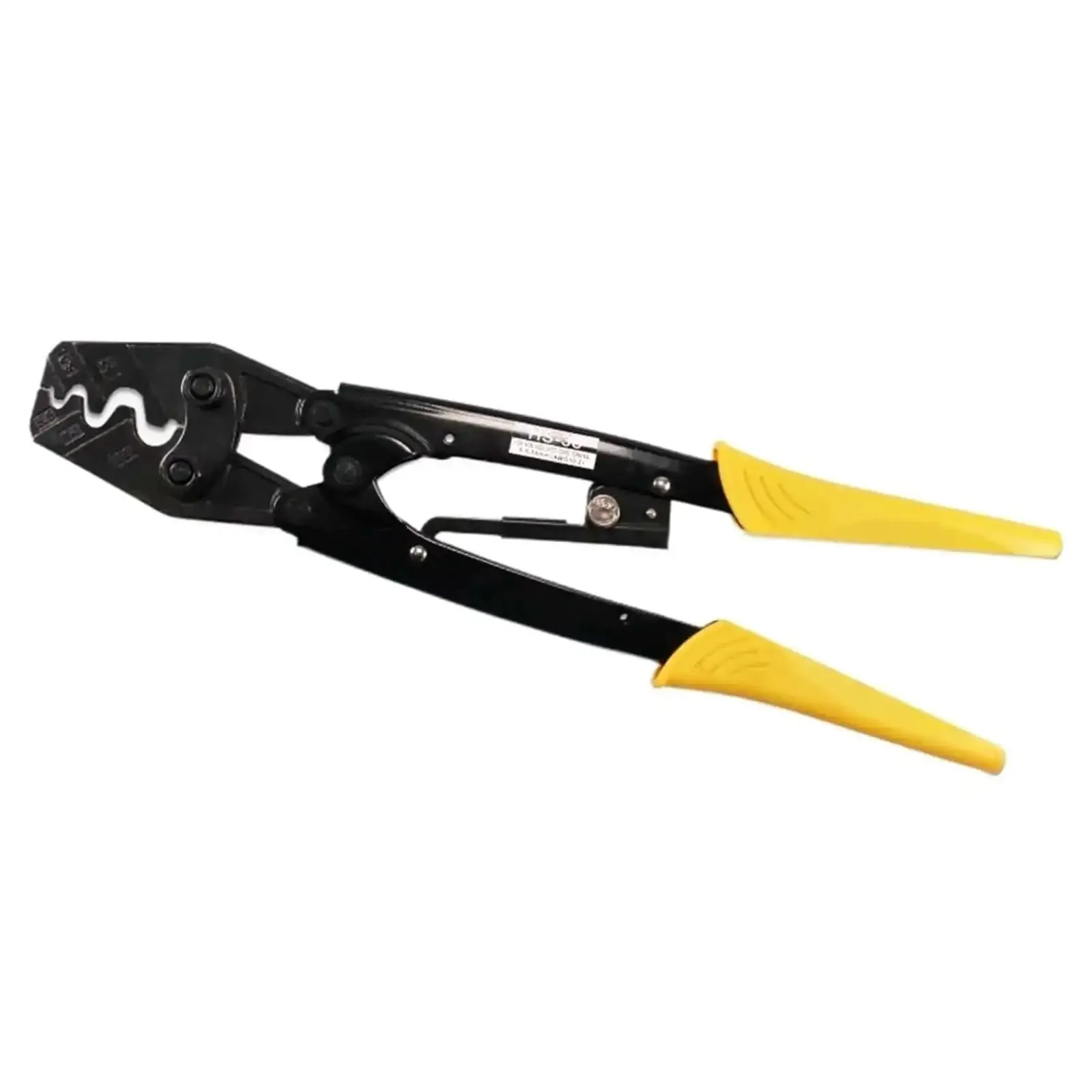 Labor-Saving Ratchet Terminal Crimping Pliers 5.5-38mm2 For Electrical Wiring, High Carbon Steel Construction, Ergonomic Handle, 850g Weight, Durable Workhorse Crimp Tool