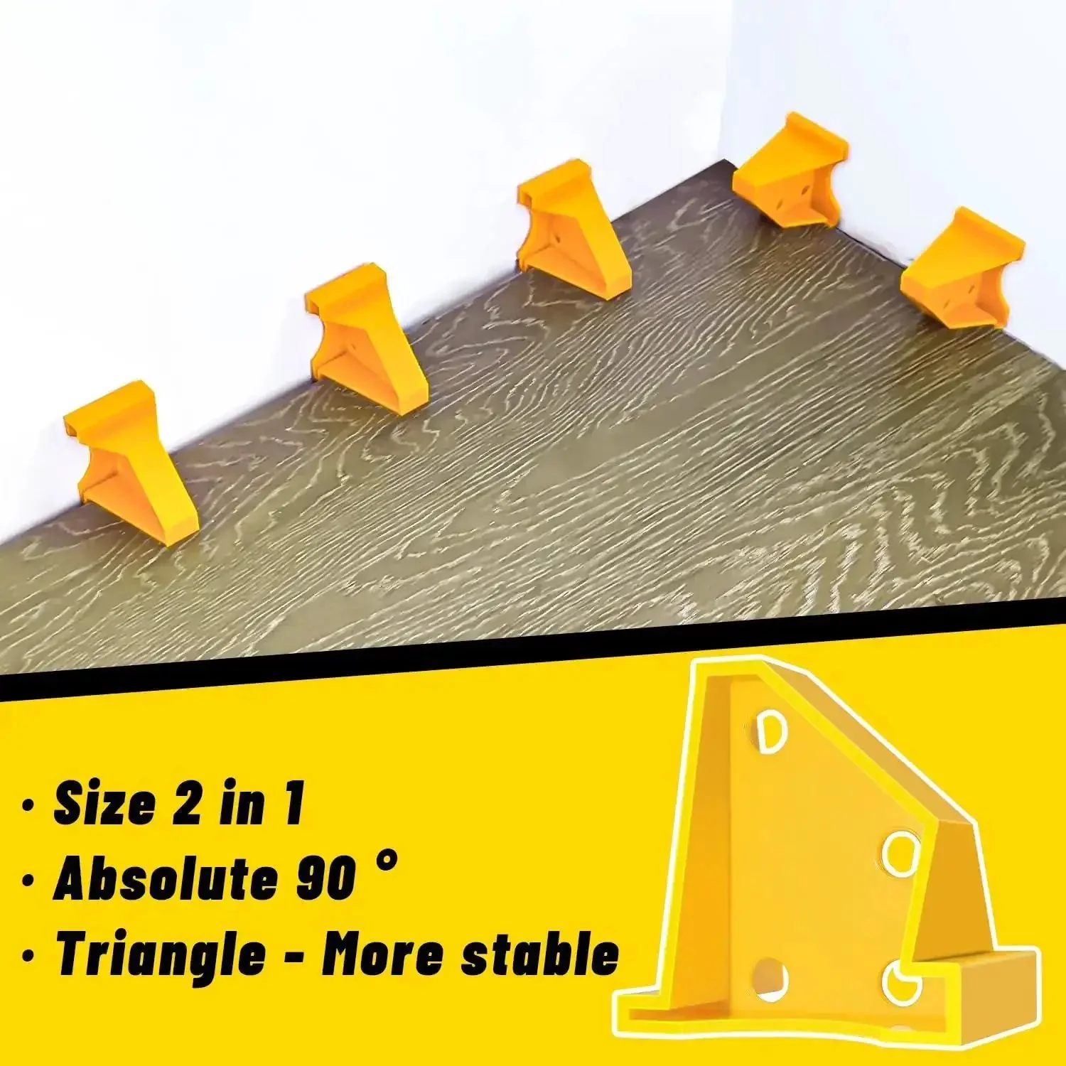Laminate Flooring Tools Kit For LVP Installation With Contour Gauge Lock Pro Grade Tapping Block With Handle Pull Bar 2 In 1 Spacers 10 Inch Contour Gauge Double Faced Mallet For Easy Accurate Flooring - Image 5