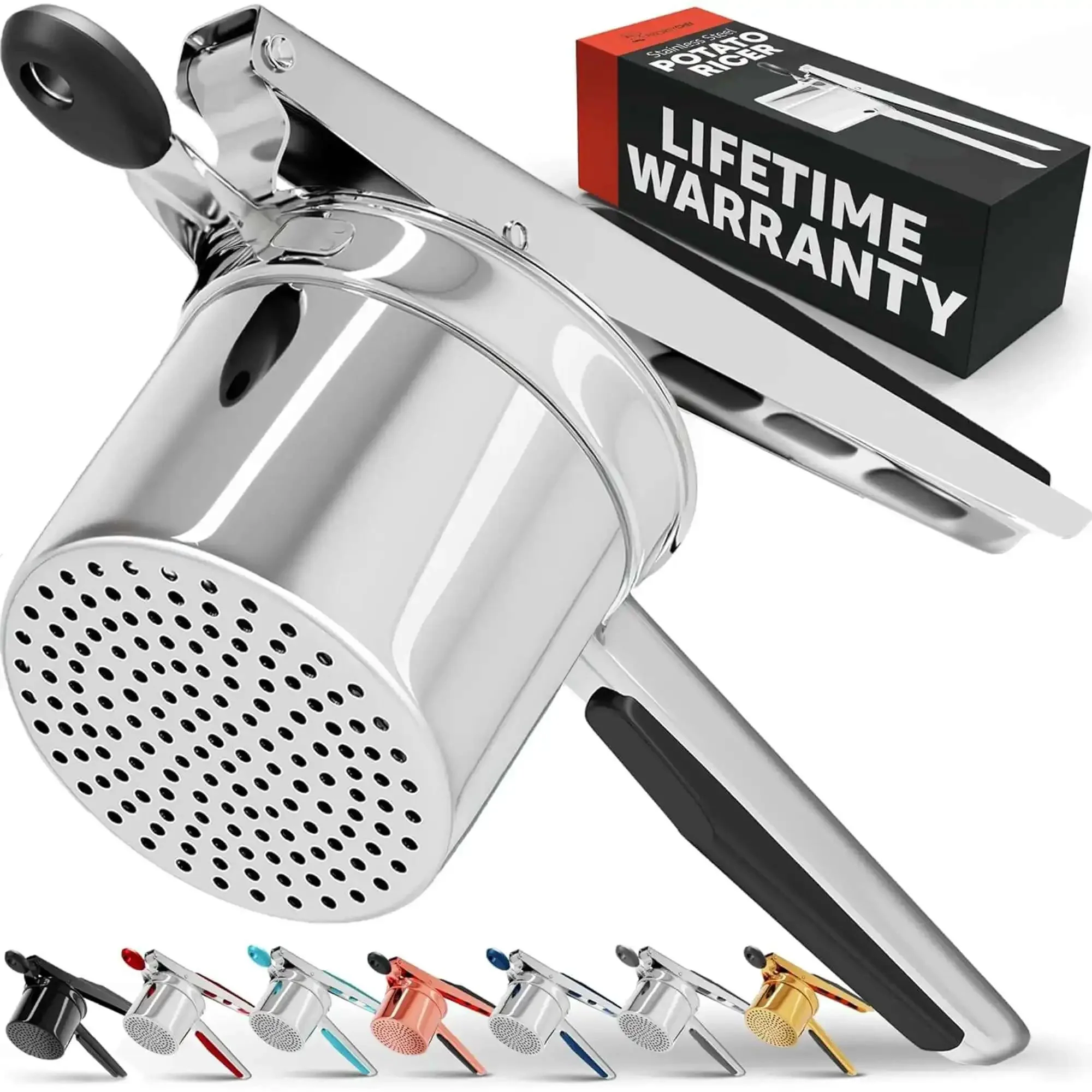 Large 15oz Potato Ricer And Stainless Steel Masher For Smooth Fluffy Mash Potatoes Quick Press No Fuss Mash Kitchen Gadget For Perfect Potatoes Every Time