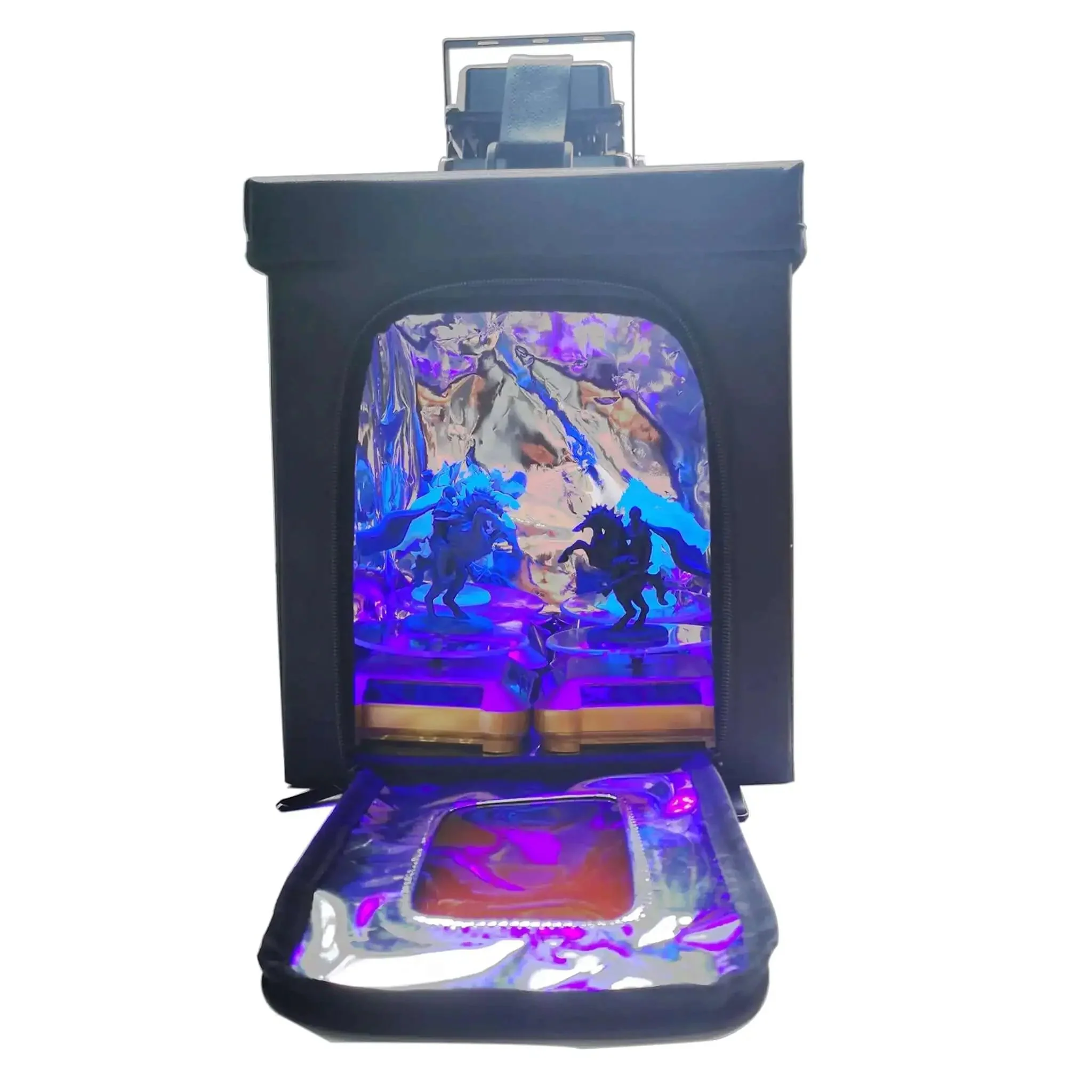 Large 3D Printer Resin Curing Station With UV Light And Solar Turntable Easy Assembly 8.27 By 8.67 By 10.24 Inch Enclosure 405nm UV Resin Compatible For SLA DLP And LCD Printers Quick Solidify Models - Image 6