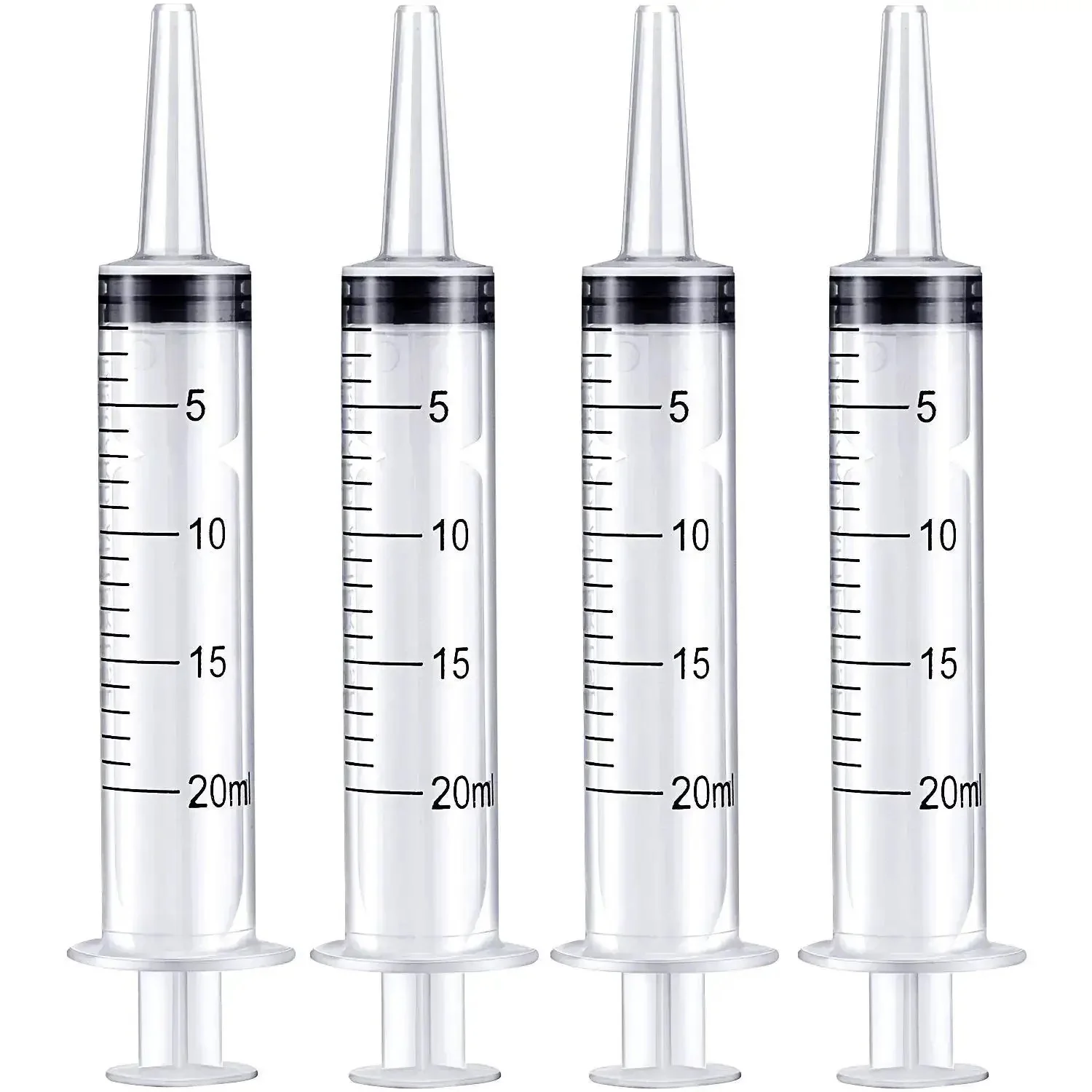 Large Plastic Syringe 4 Pack For Measuring And Dispensing Fluids Sterile Wrapped 20 Ml Syringe Set For Essential Oils Inks Perfume Lubricants And More The Go To Tool For DIY Projects And Lab Use