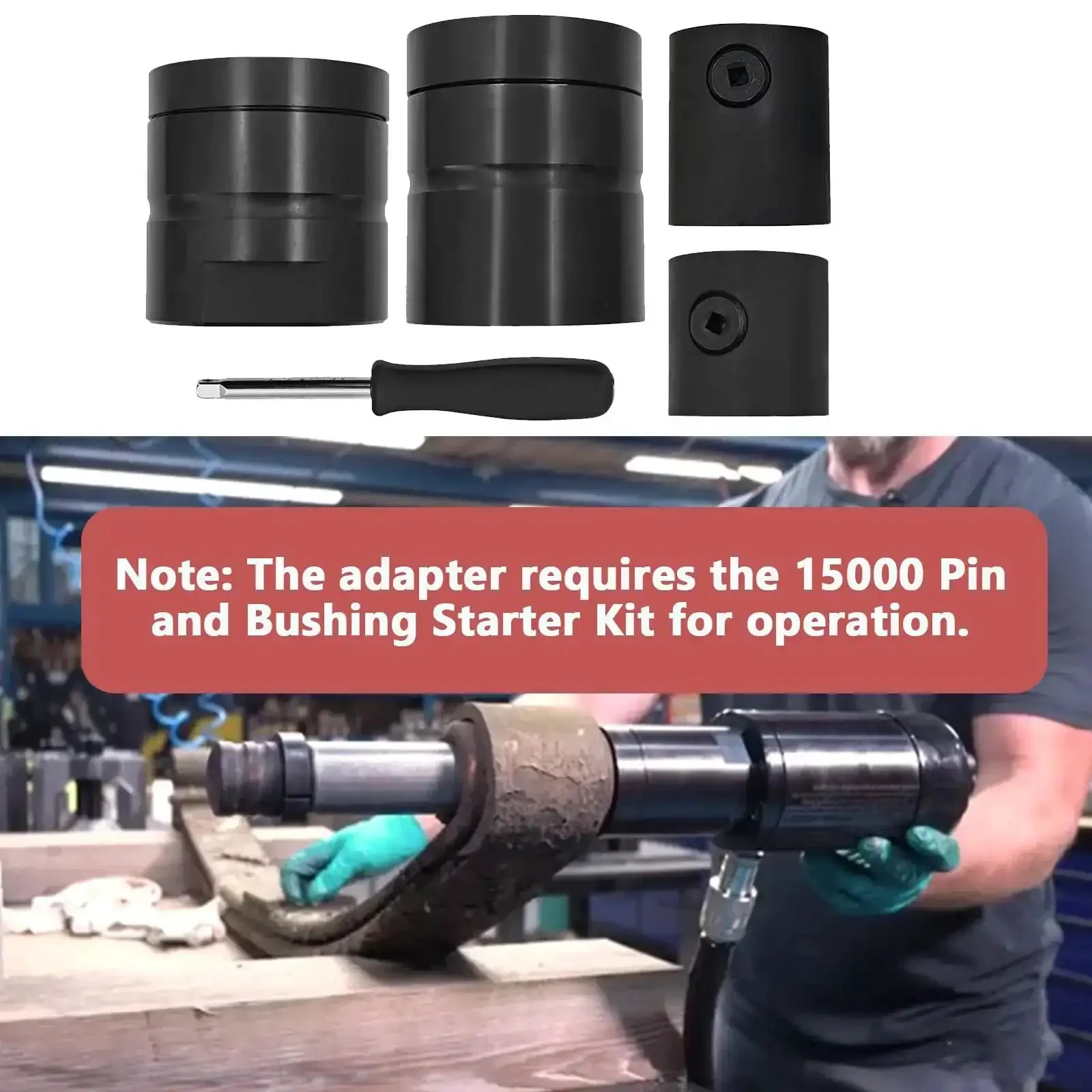 Leaf Spring Pin And Bushing Adapter Service Kit For 15000 Pin And Bushing Starter Kit Pro Grade Built For Heavy Duty Truck And Equipment Fits Automann MR656UB MR656 MR782 MR714E MR714 - Image 3
