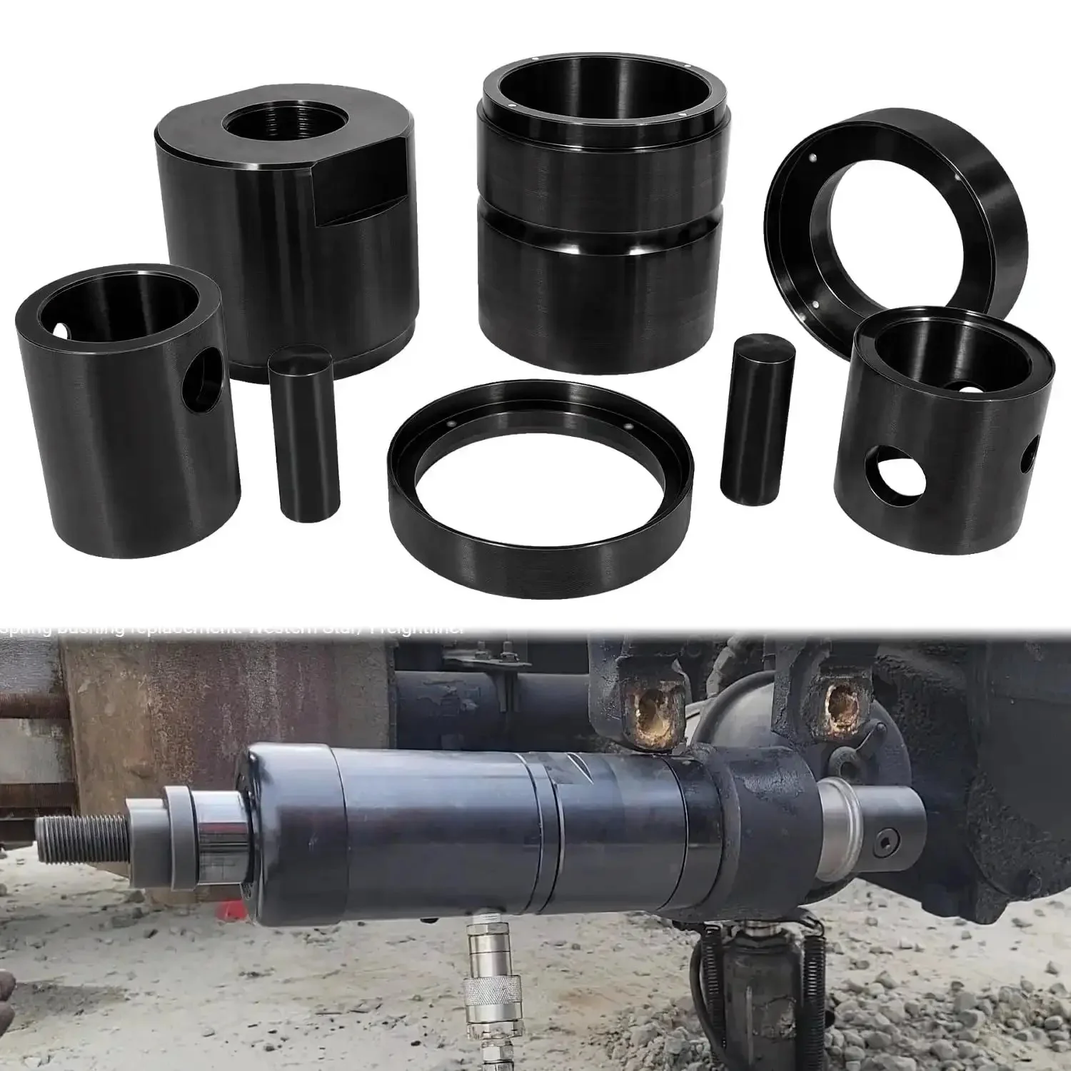 Leaf Spring Pin And Bushing Adapter Service Kit Remover And Installer Tool Set For Heavy Duty Trucks And Equipment Pro Grade Maintenance Kit For Fleet Mechanics And Auto Shops