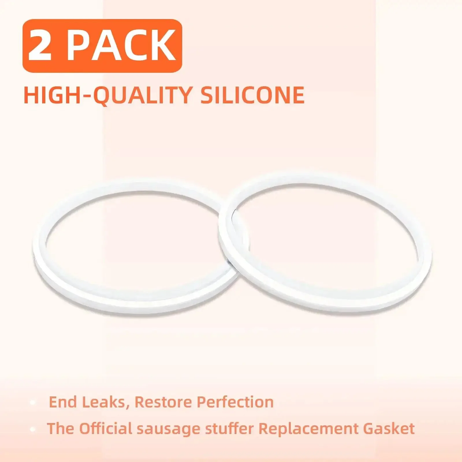 Leakproof Sausage Stuffer Gasket Seal Replacement Kit For 3, 5, And 7 Liter Vertical Or Horizontal Sausage Makers, Compatible With VEVOR, Hakka, And Weston Units, Includes 2 Pack - Image 6