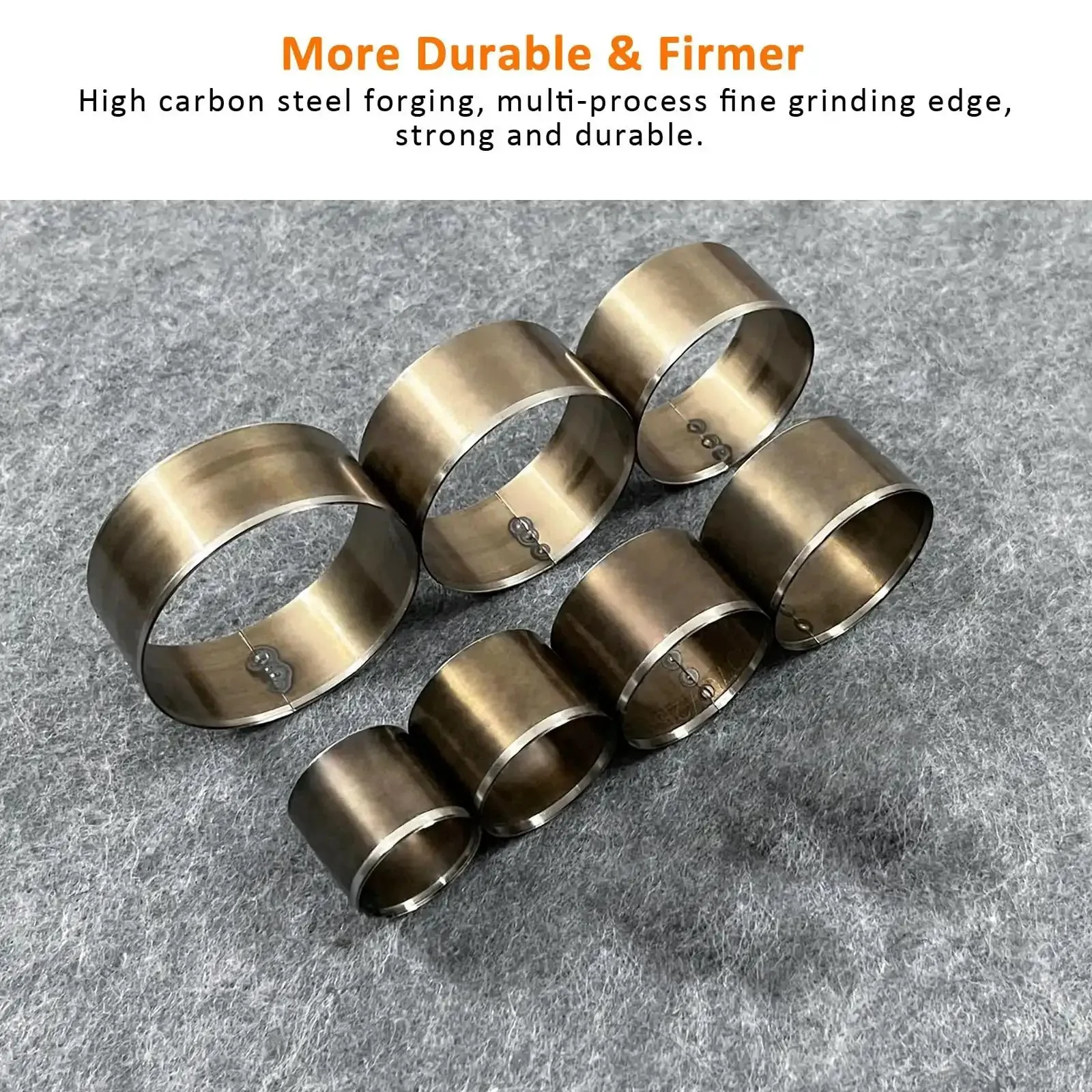 Leather Circle Cutter Set, 7 Piece Circle Punch Tool Kit 20mm To 50mm, High Carbon Steel Round Cutting Dies For DIY Leathercrafts, Durable No Fuss Pro Grade, Easy To Use, Precise Holes For Craft Projects - Image 5