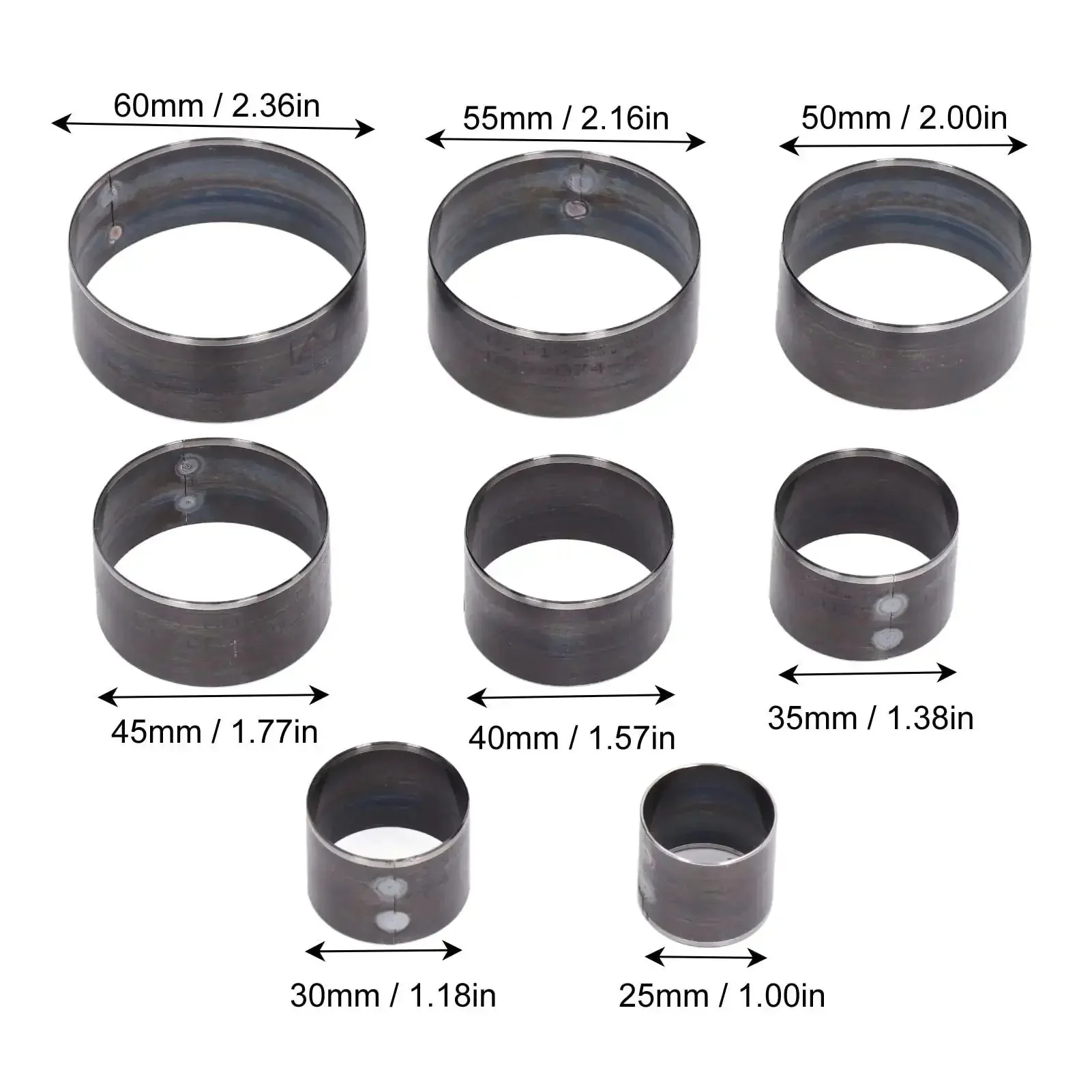 Leather Circle Cutter Set For Diy Projects 8 Piece Hollow Punch Kit 25mm To 60mm Alloy Steel Leather Cutting Dies Tough As Nails Punch Tool For Crafting And Leatherwork - Image 9
