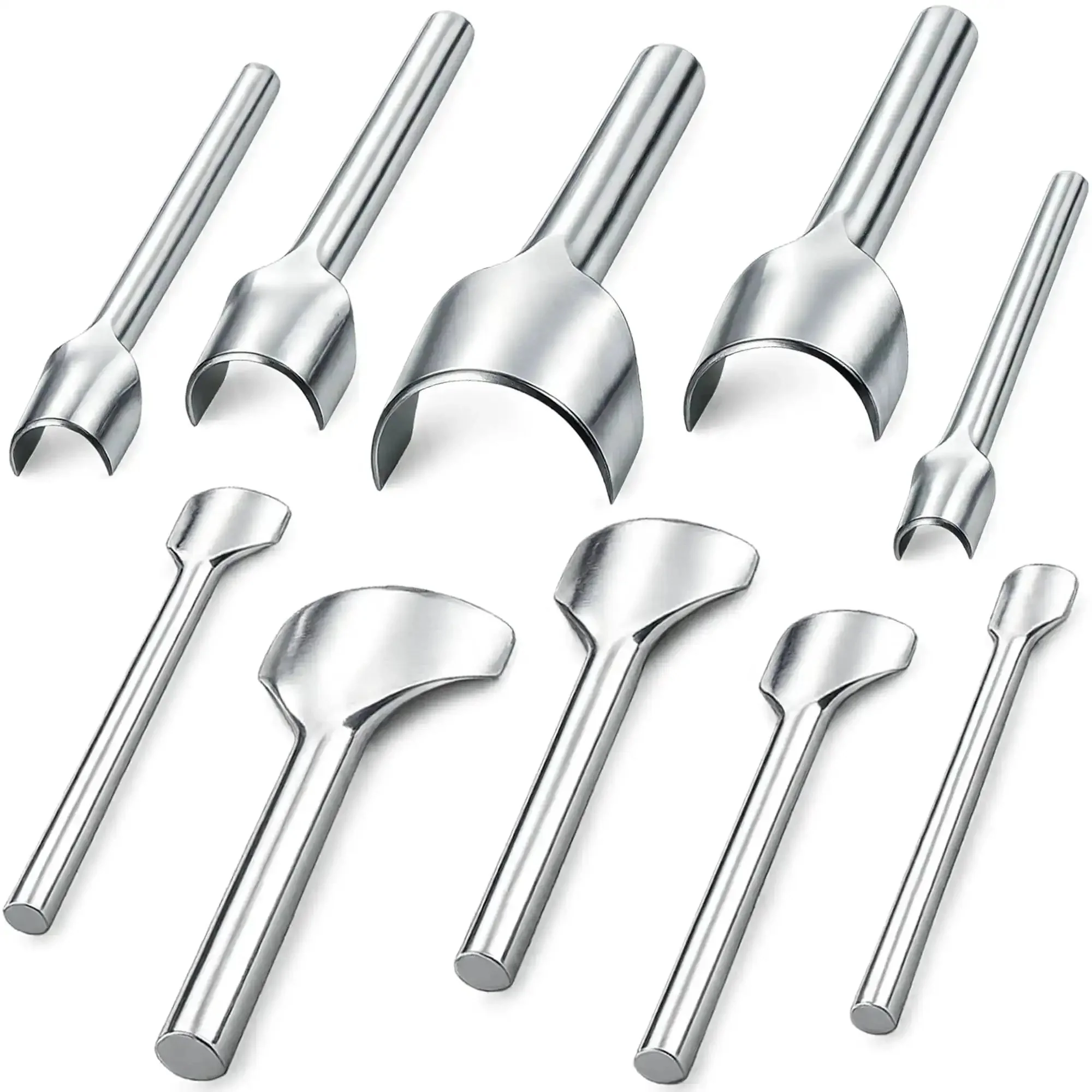 Leather Corner Punch Set In 5 Sizes 10mm 15mm 20mm 30mm 40mm Half Round Arc Shaped Edge Cutter For Belts Purses Bags Wallets And DIY Projects Handy Pro Grade Hand Tool For Clean Precise Punches