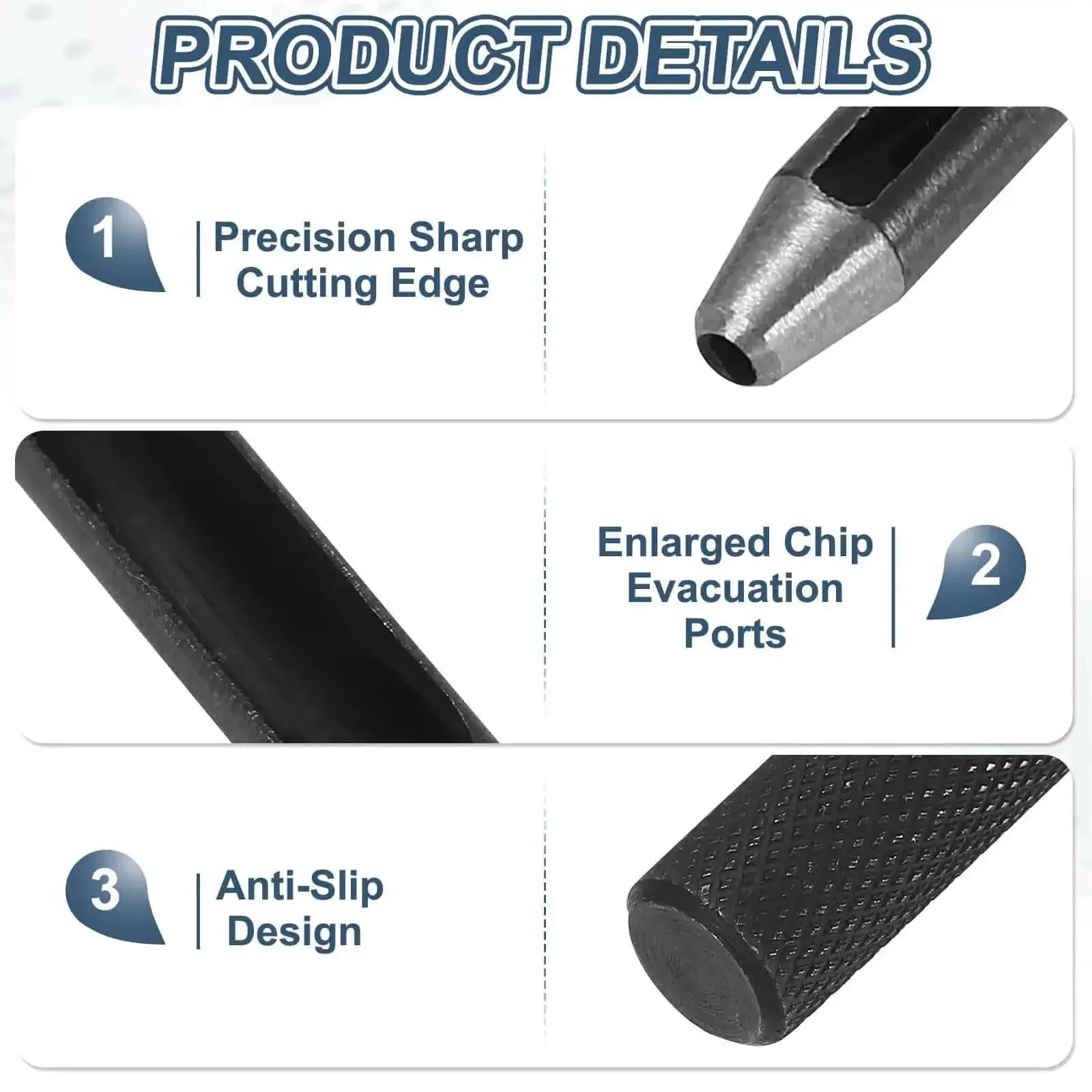 Leather Hole Punch 25mm Hollow Round Puncher Cutter Carbon Steel Pro Grade Tool For Belts Watch Bands Gaskets And DIY Leather Craft Repair Black Finish Durable And Handy Workhorse - Image 5