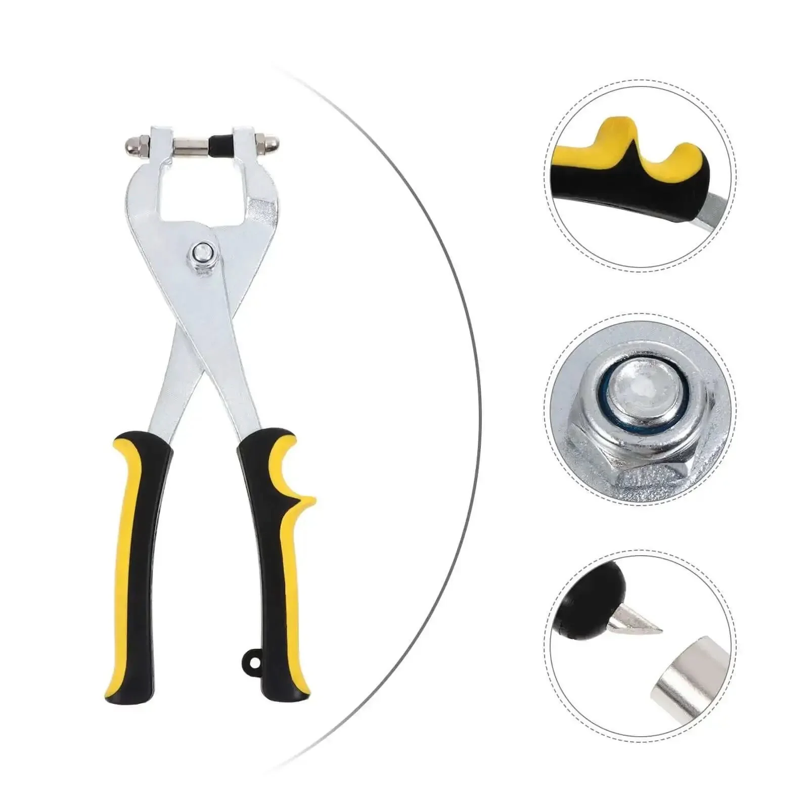 Leather Hole Punch Pliers Handheld Punch Tool For Crafting And Leathercraft With Stainless Steel Build Anti Slip Handle Spring Tension Power To Punch Quick Precise Belt Holes On Leather And More Like A Pro - Image 2